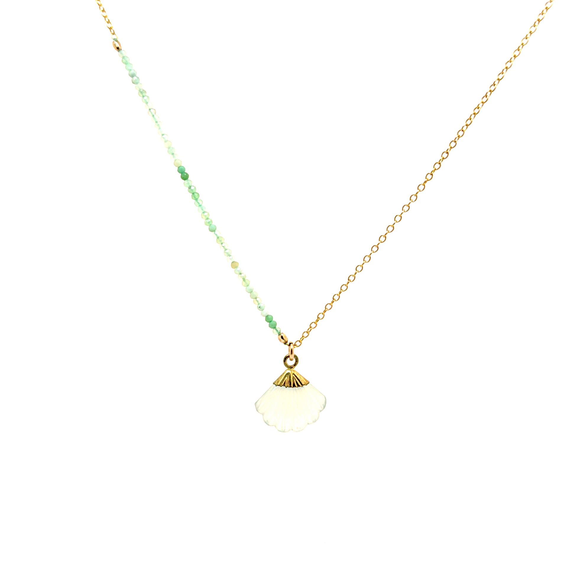 Ana Aqua Gem Chain Necklace