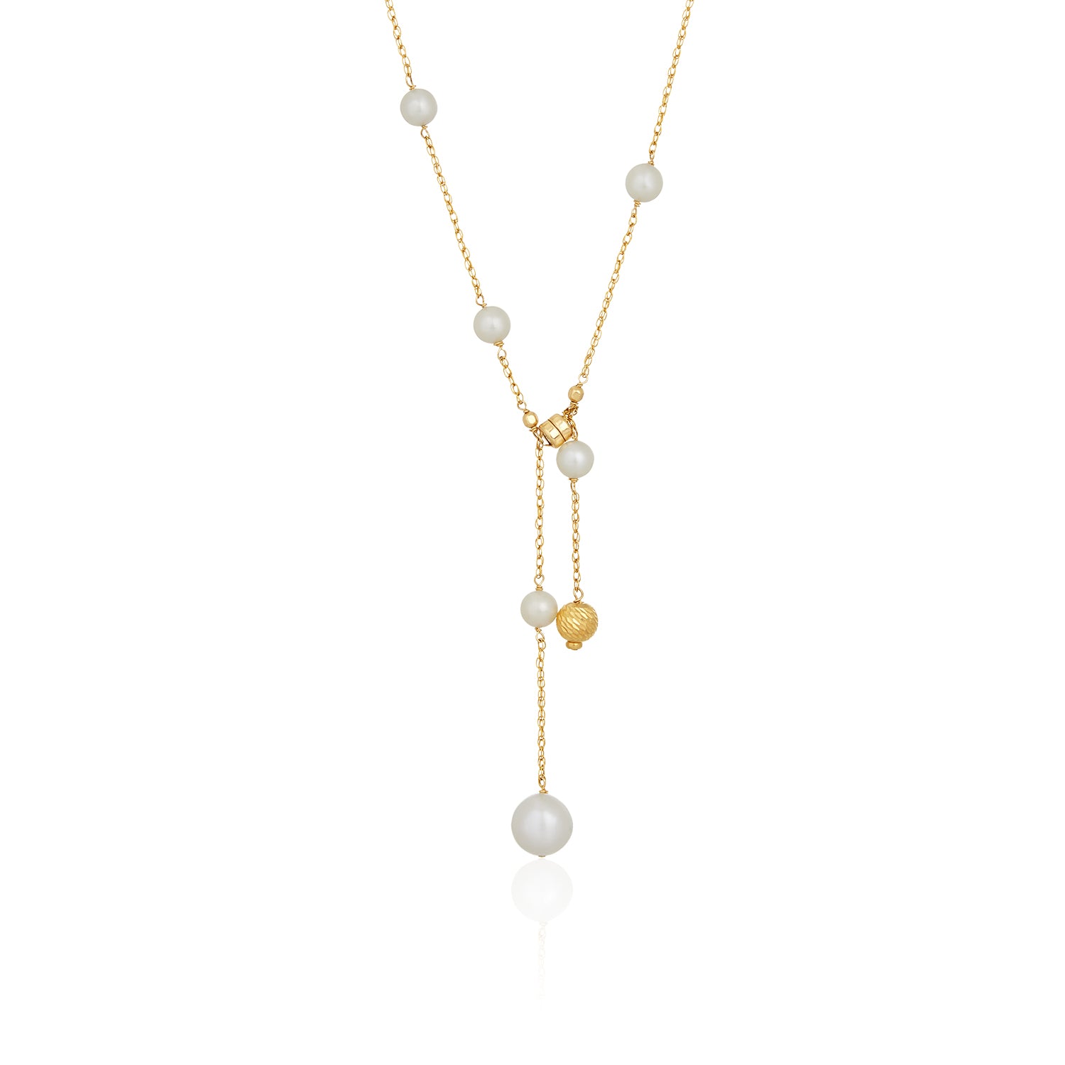Kelly Gem Lariat Drop Necklace