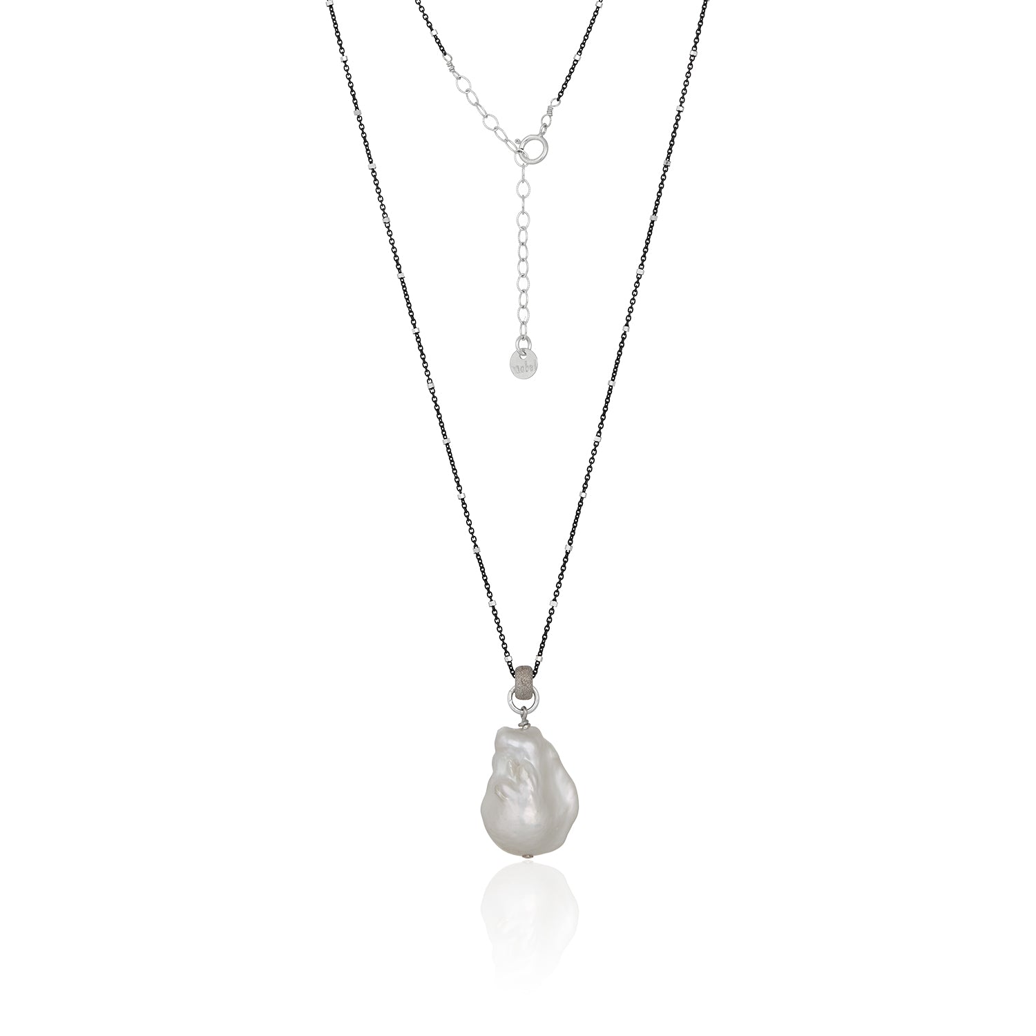 Baroque Pearl Silver Necklace