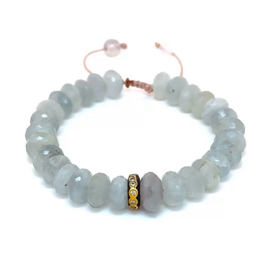 Aquamarine Diamond Bracelet