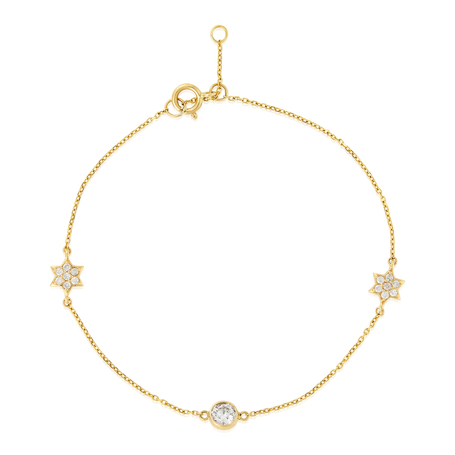 Twilight Star Diamond Bracelet in 14k