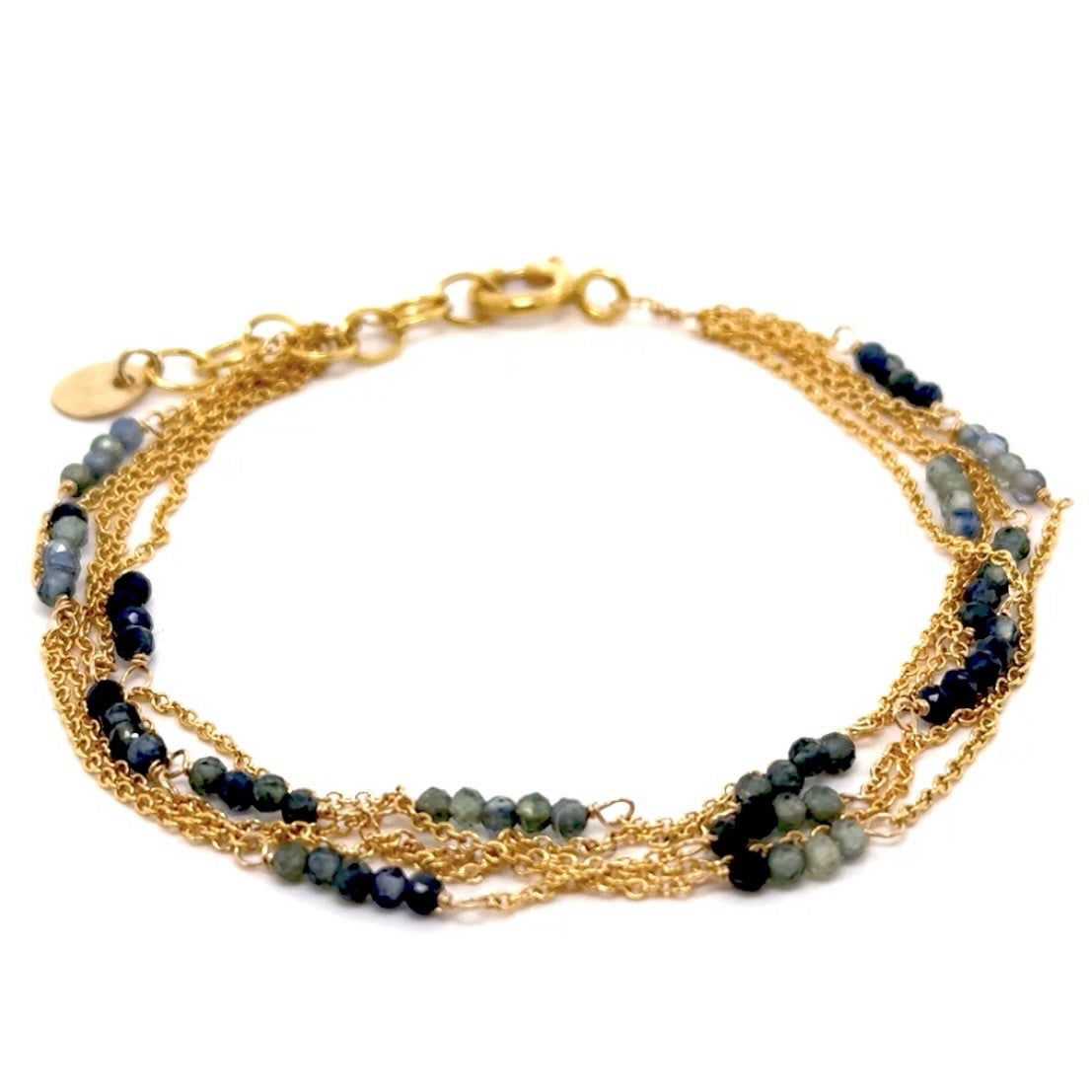 Ombre Beaded Gem Multi Strand Bracelet