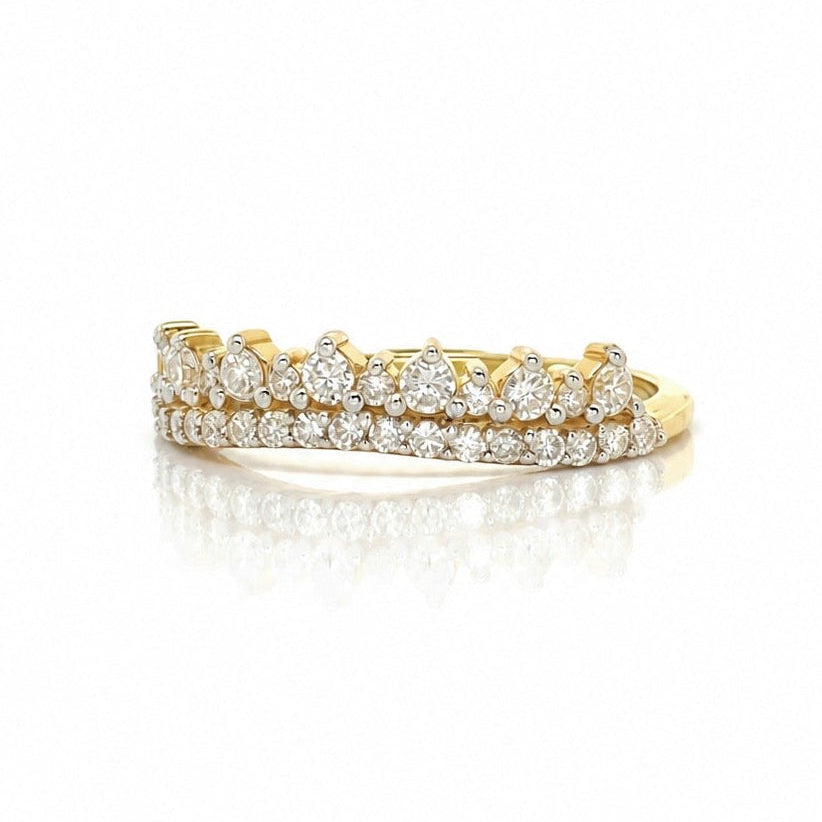 Princess Lab-grown Diamond Vermeil Gold Ring