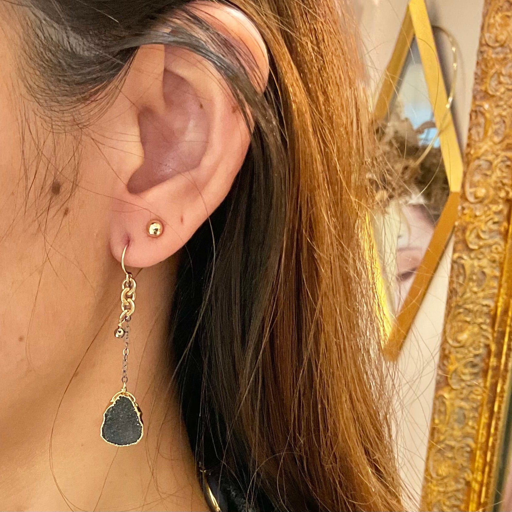 Druzy Azure Drops