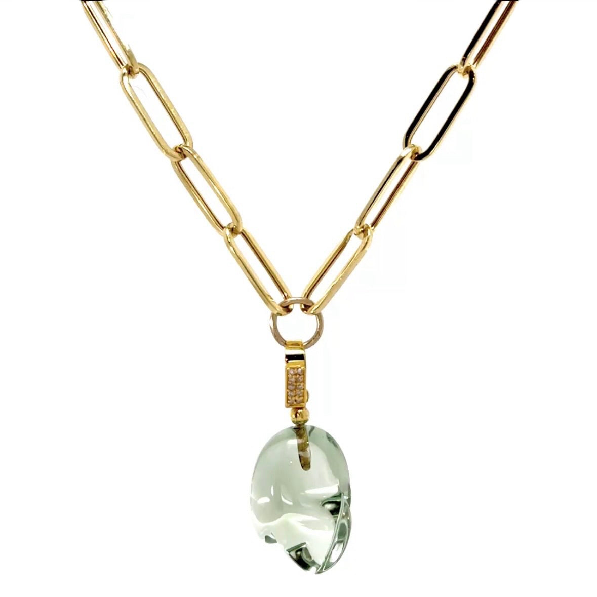 Tourmaline Pendant Necklace In 14K