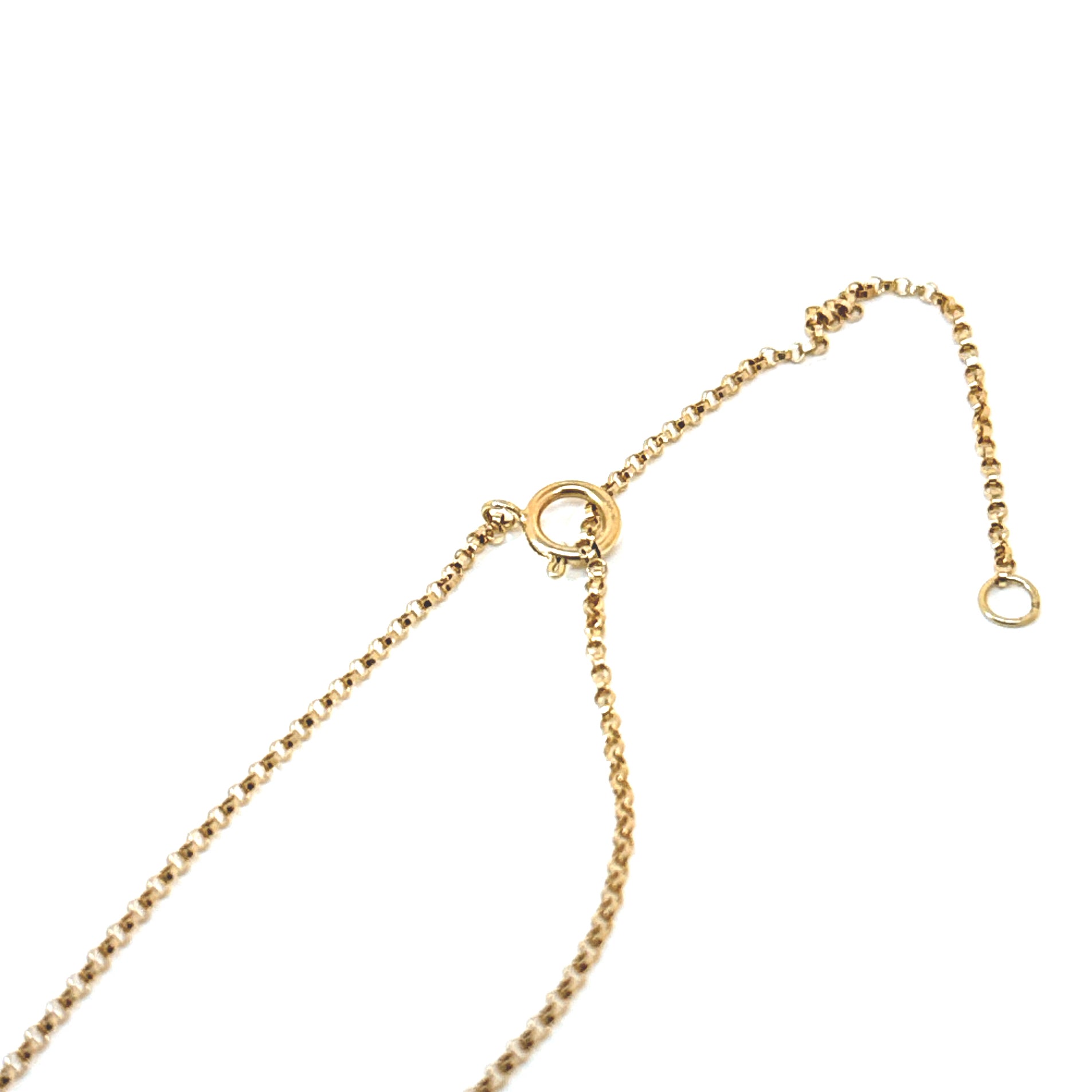 Dog Tag Citrine Necklace-14k