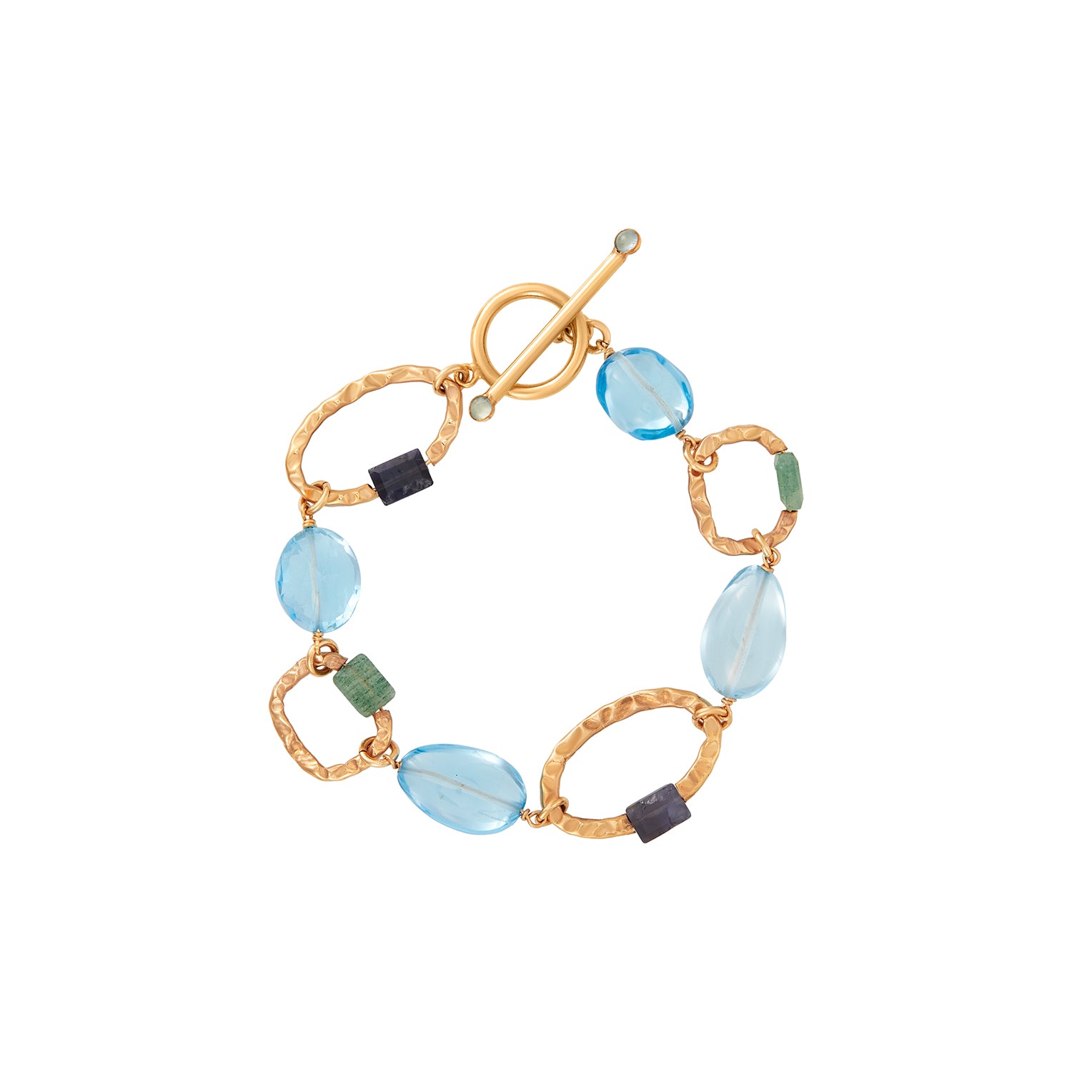 Fractured Grace Geometric Link Bracelet