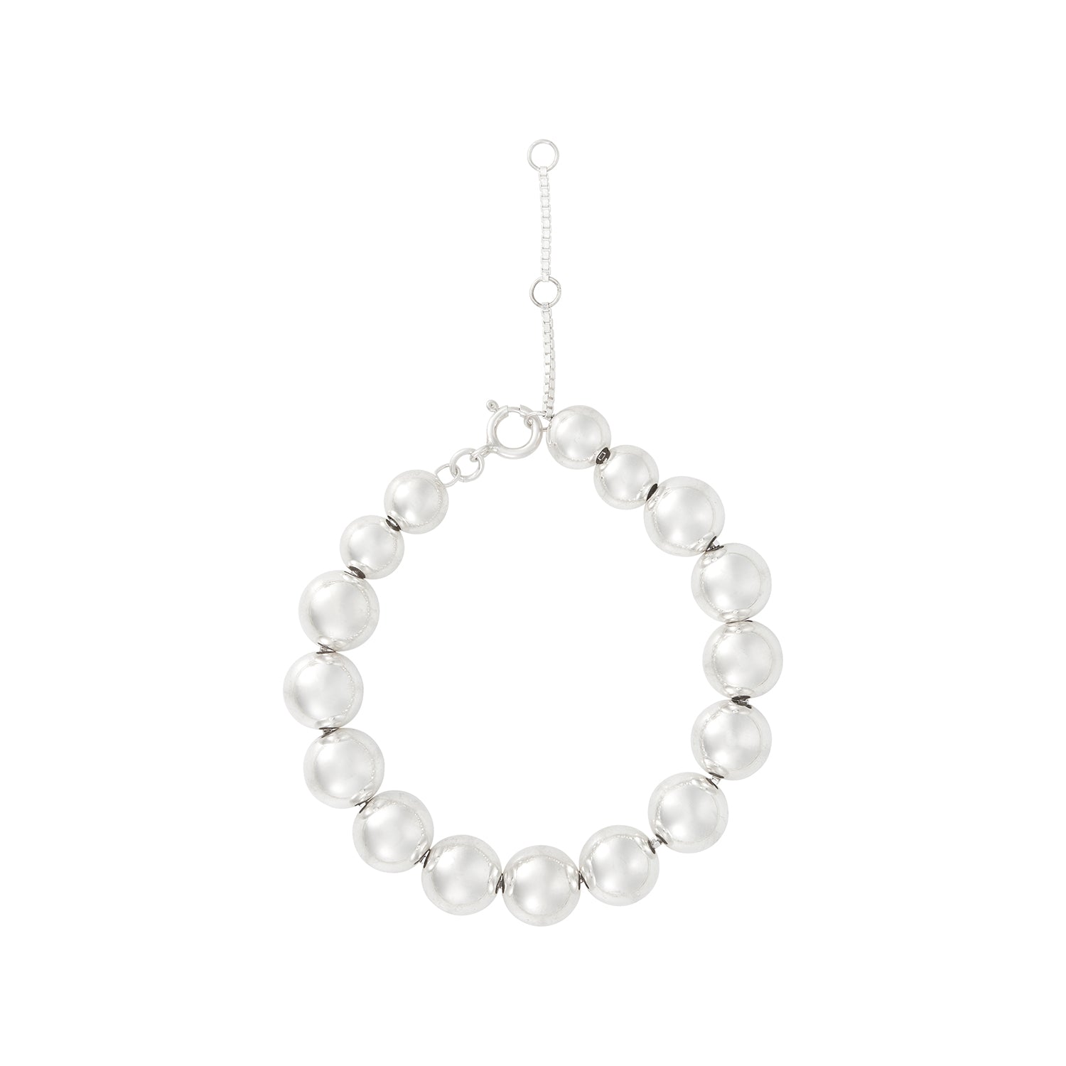 Graduated Sterling Silver Ball Bracelet