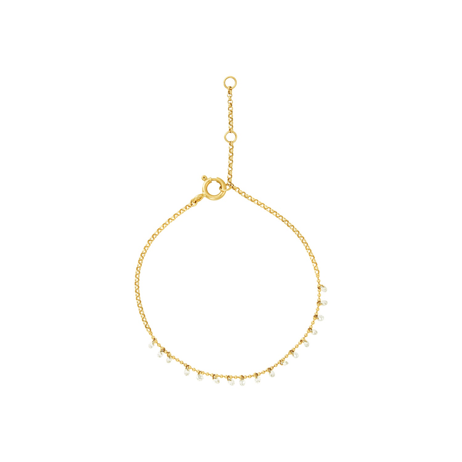 Dangly Lab Diamond Bracelet 14K