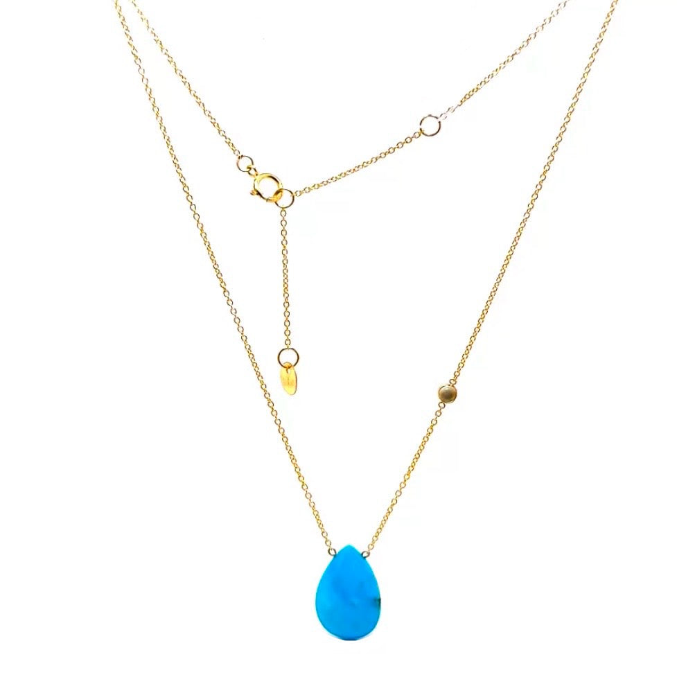 Teardrop Pendant Moonstone By My Side Necklace