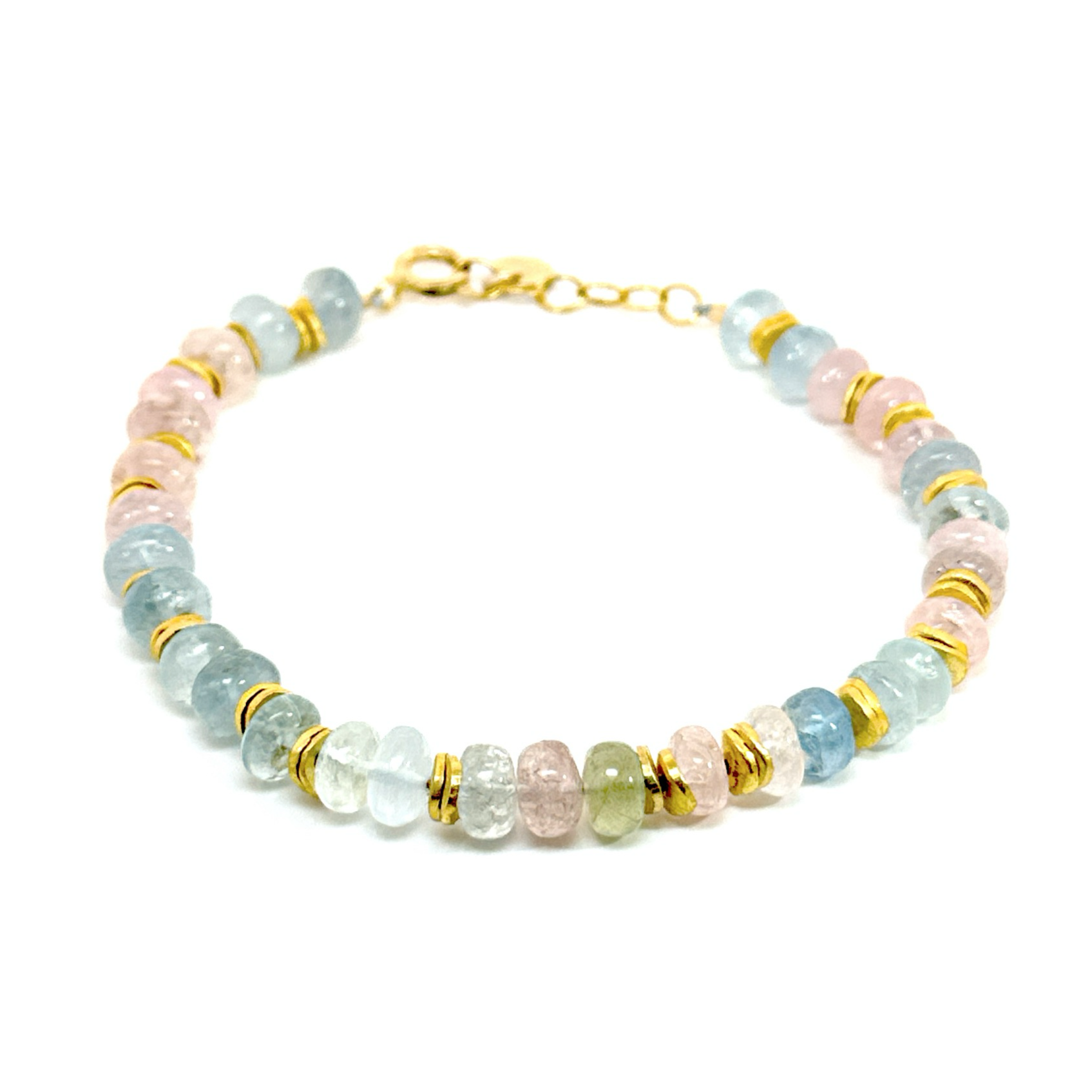 Rainbow Aqua Beads Bracelet