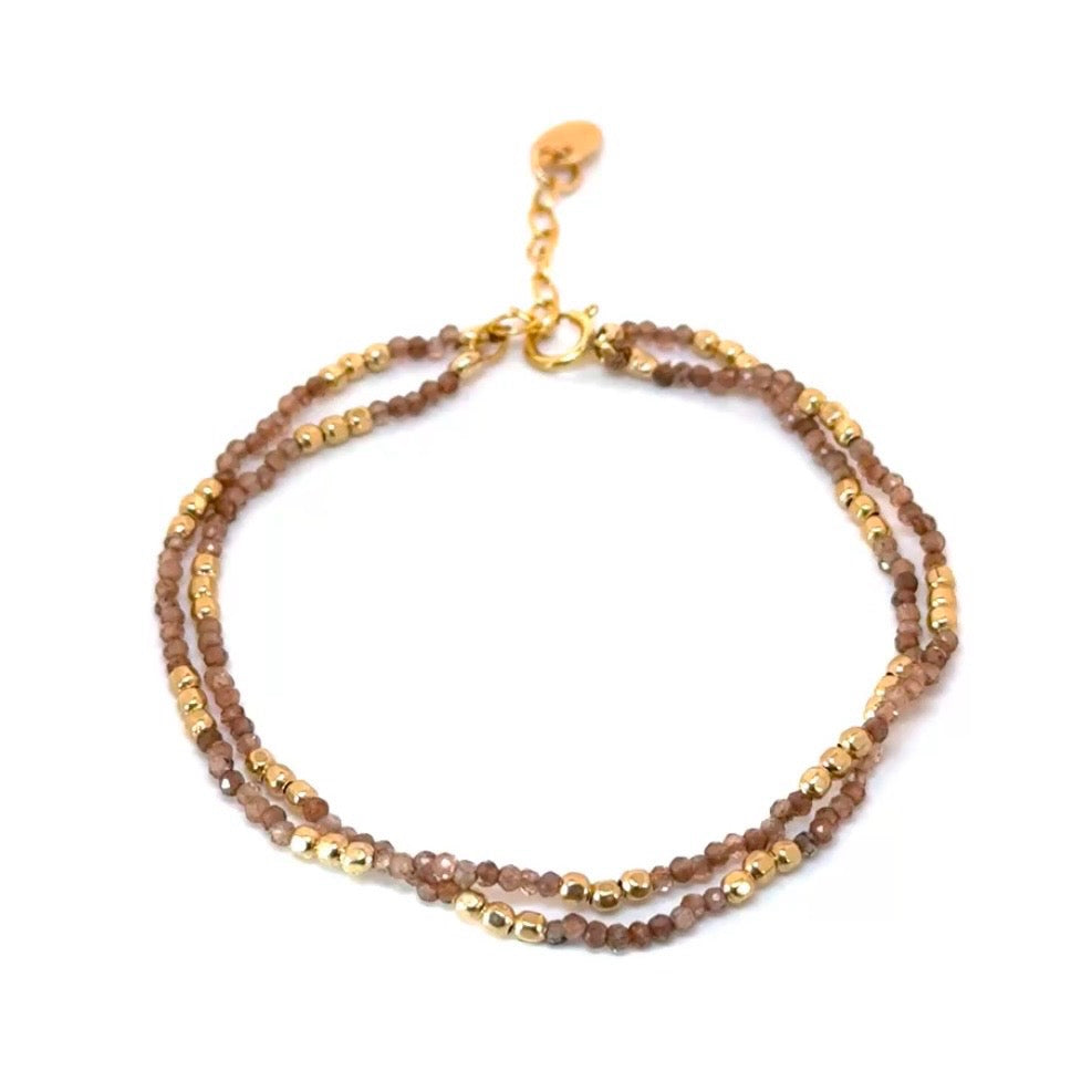 Little Gem Double Strand Bracelet