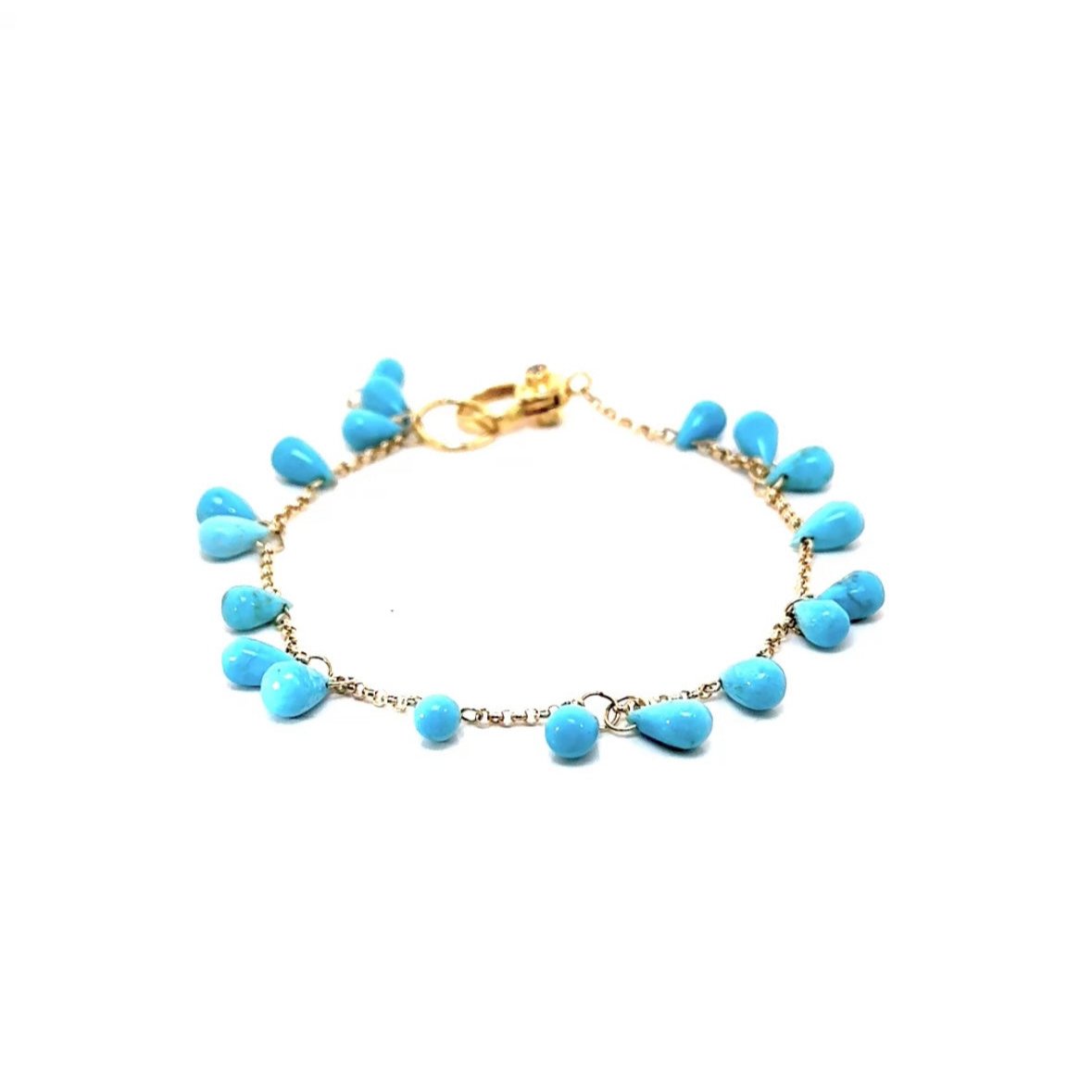 Turquoise Cluster Bracelet