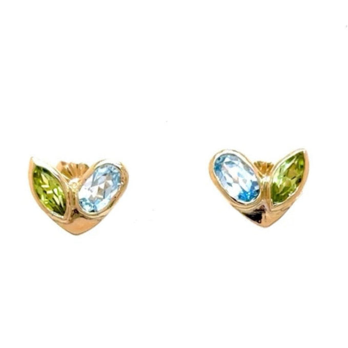 Joyful Heart 14k Gold Studs