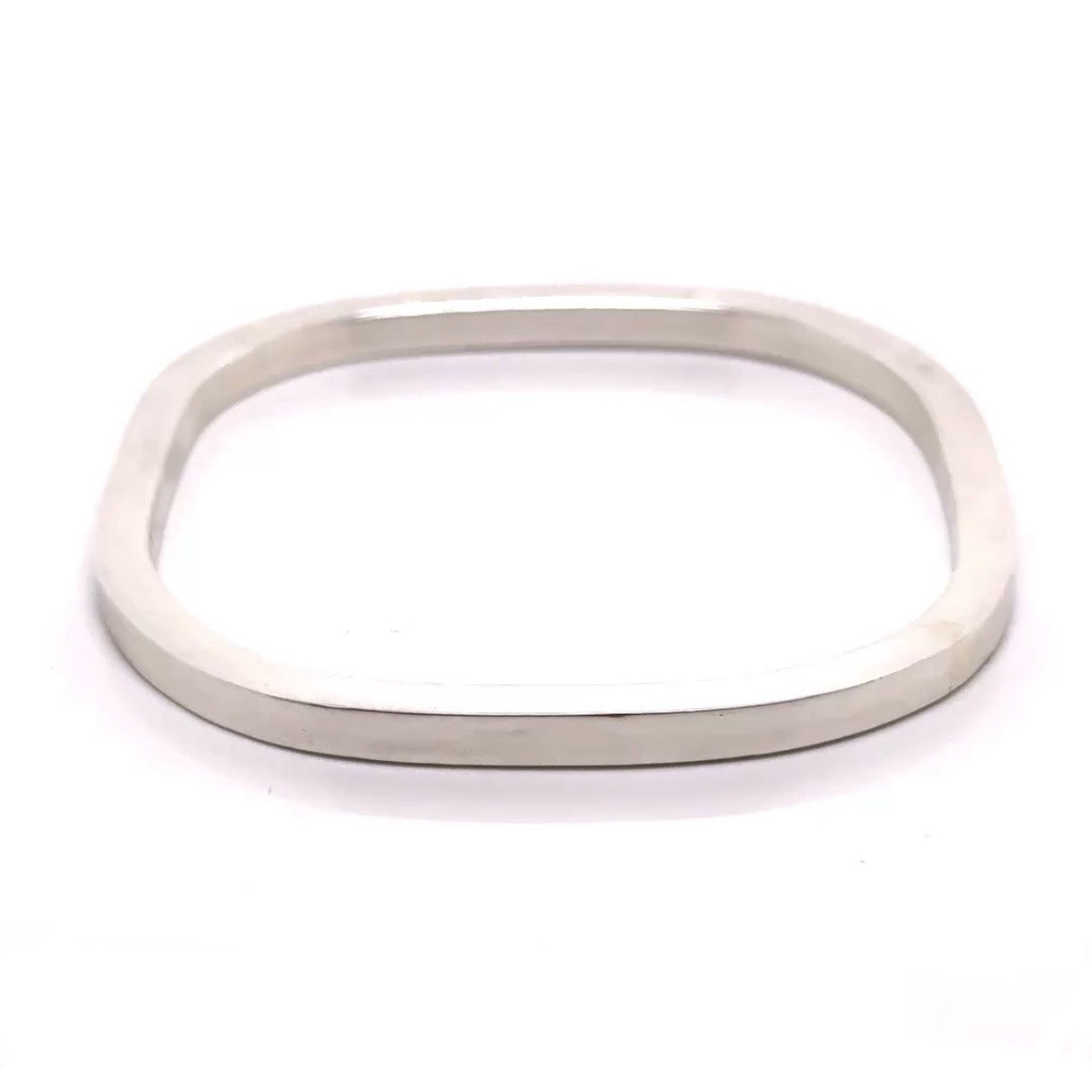 Square Sterling Silver Bangle