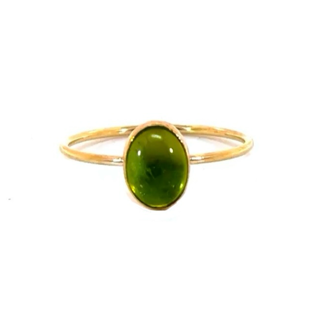 Solo Citrine or Vesuvianite Ring