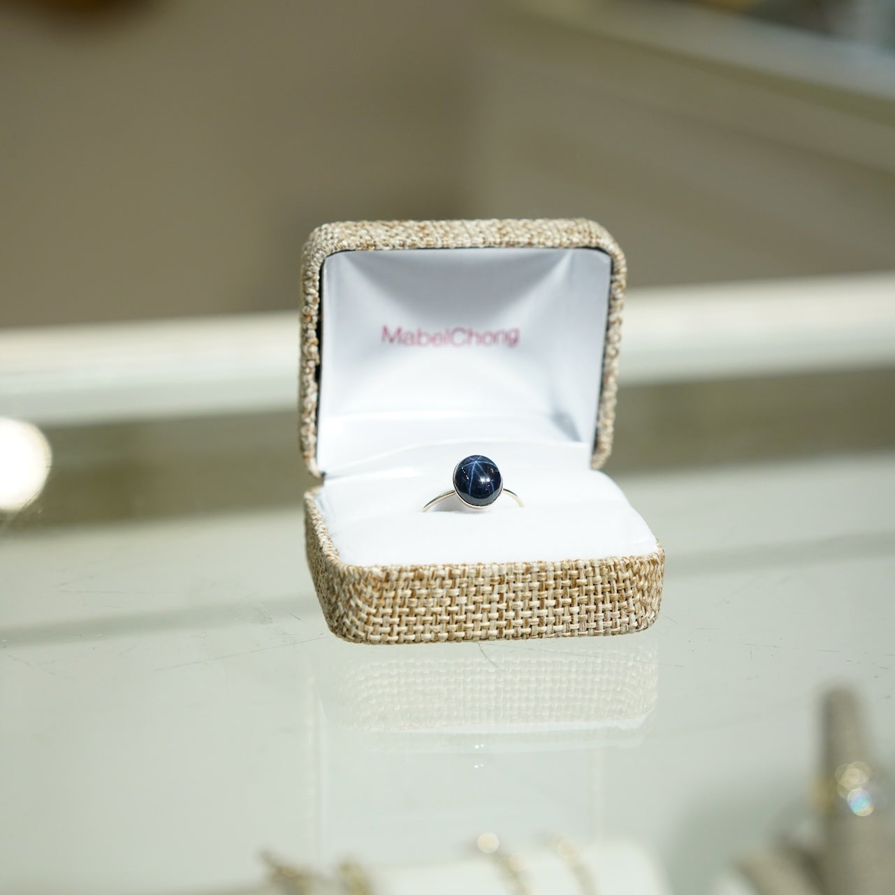Blue Natural Star Sapphire Ring