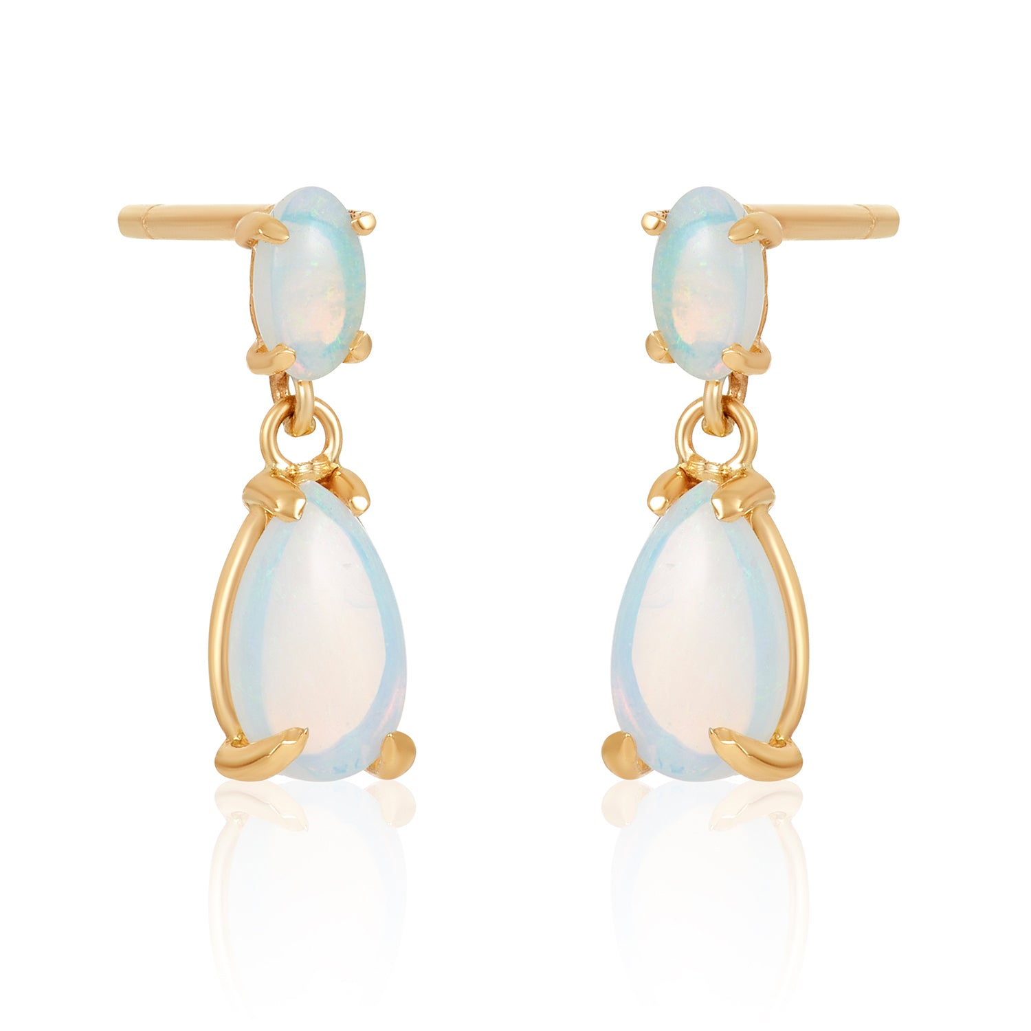 Claire Petite Opal Drop Post Earrings