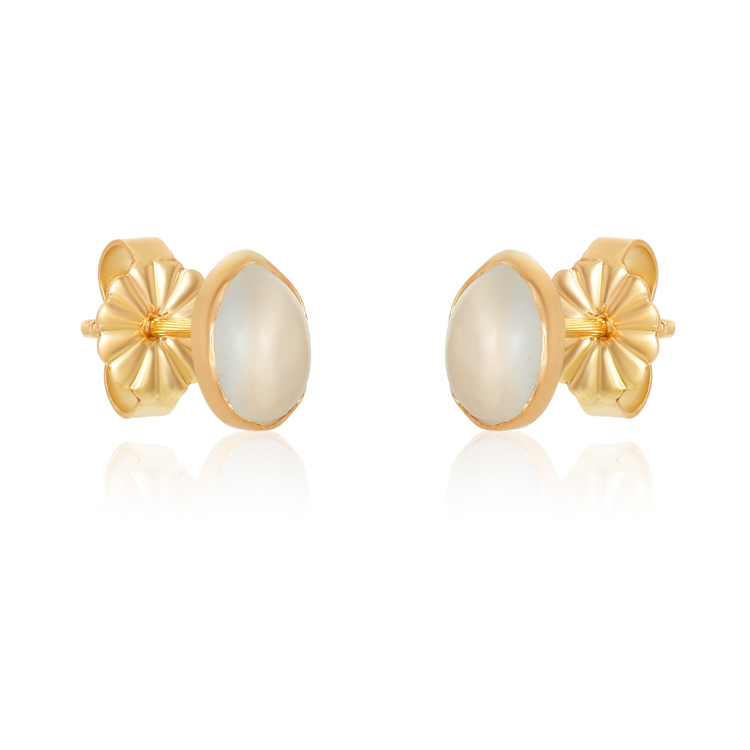 Solo Moonstone Oval Studs