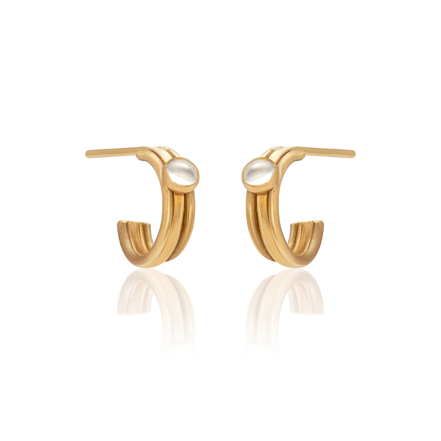 Mia Mini Moonstone Hoops