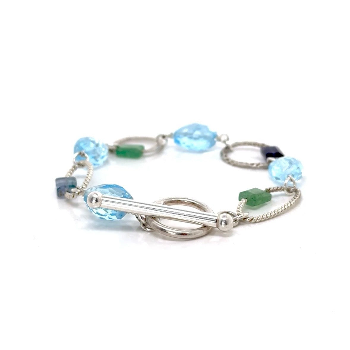 Fractured Grace Geometric Link Bracelet