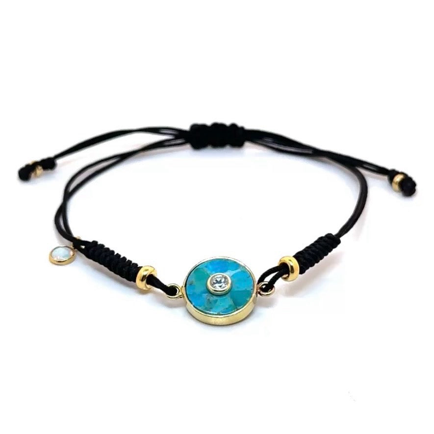 Magic Portal Gem Macrame Bracelet