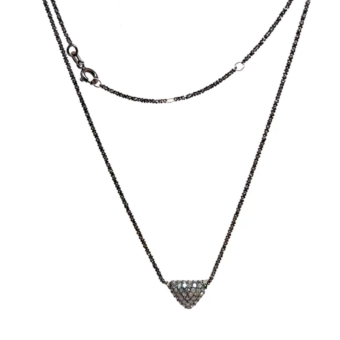 Pave Diamond Charm Necklace