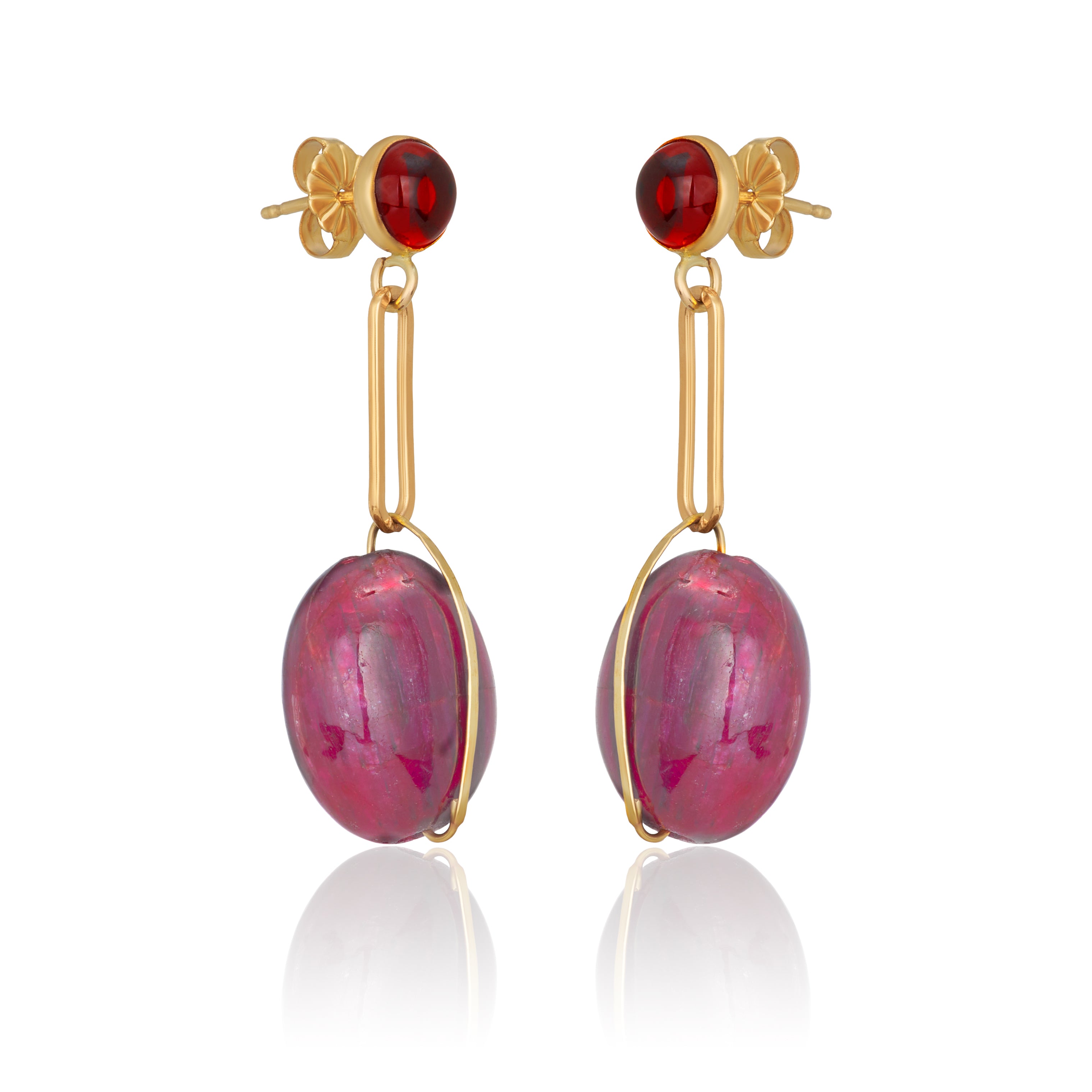 Luna Bubbly Drop Post Earrings