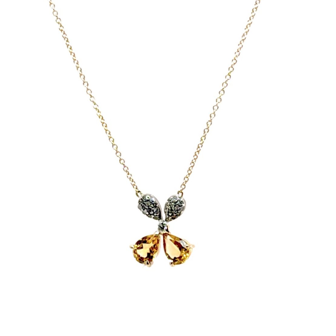 Claire Butterfly Necklace In 14k