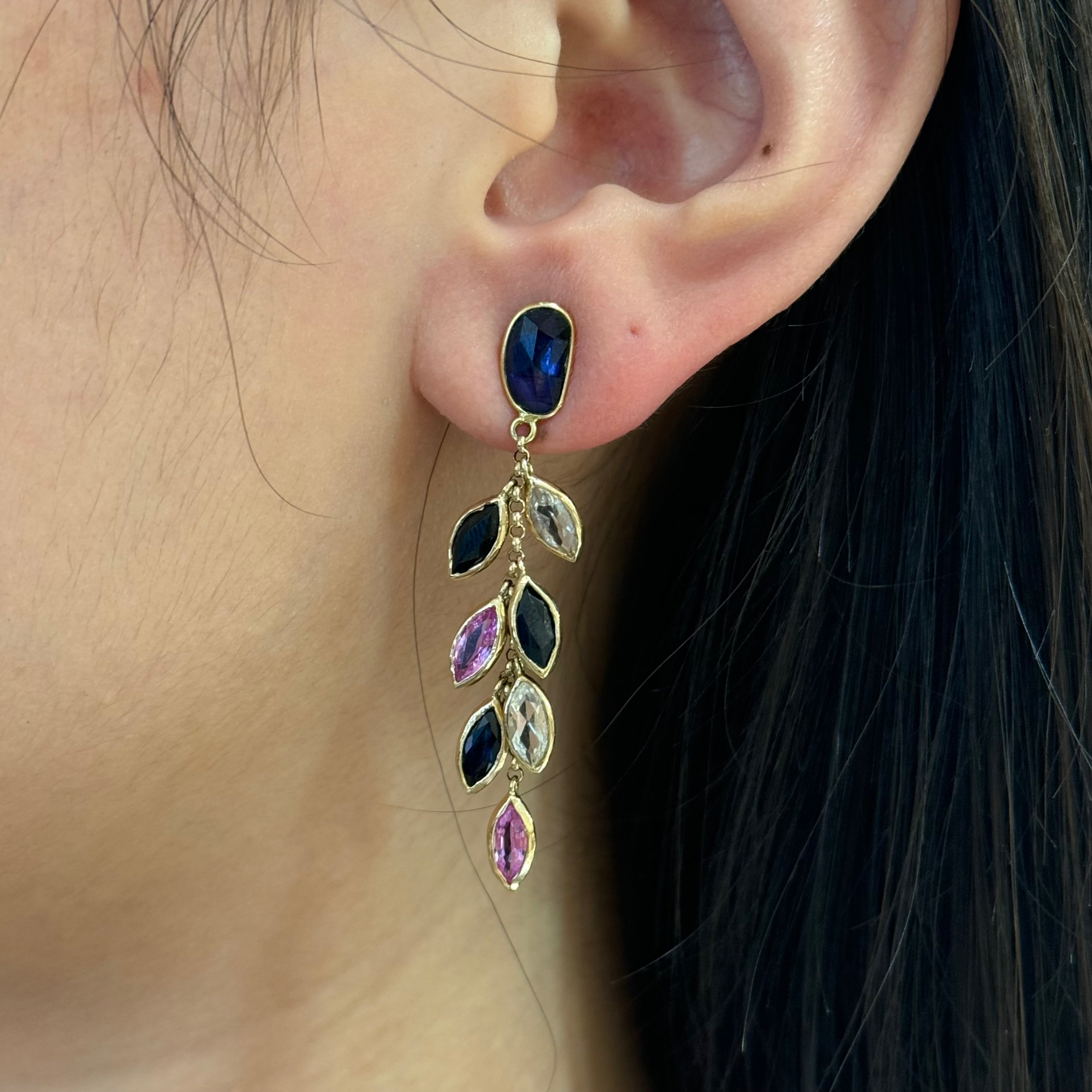 Waterfall Sapphire Earrings