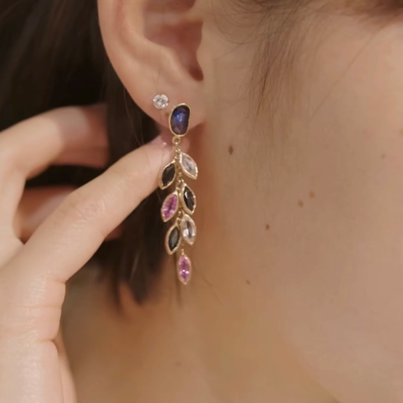 Waterfall Sapphire Earrings