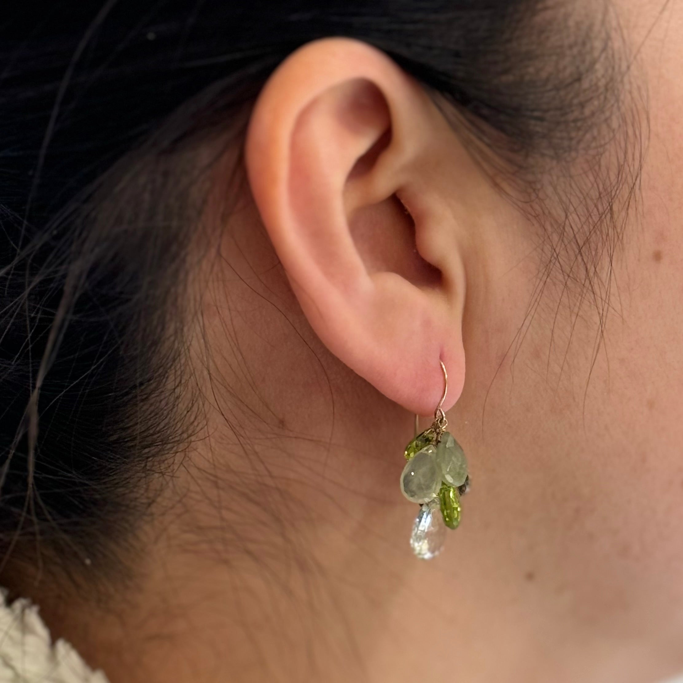 Petite Cluster In Greenery - 14k