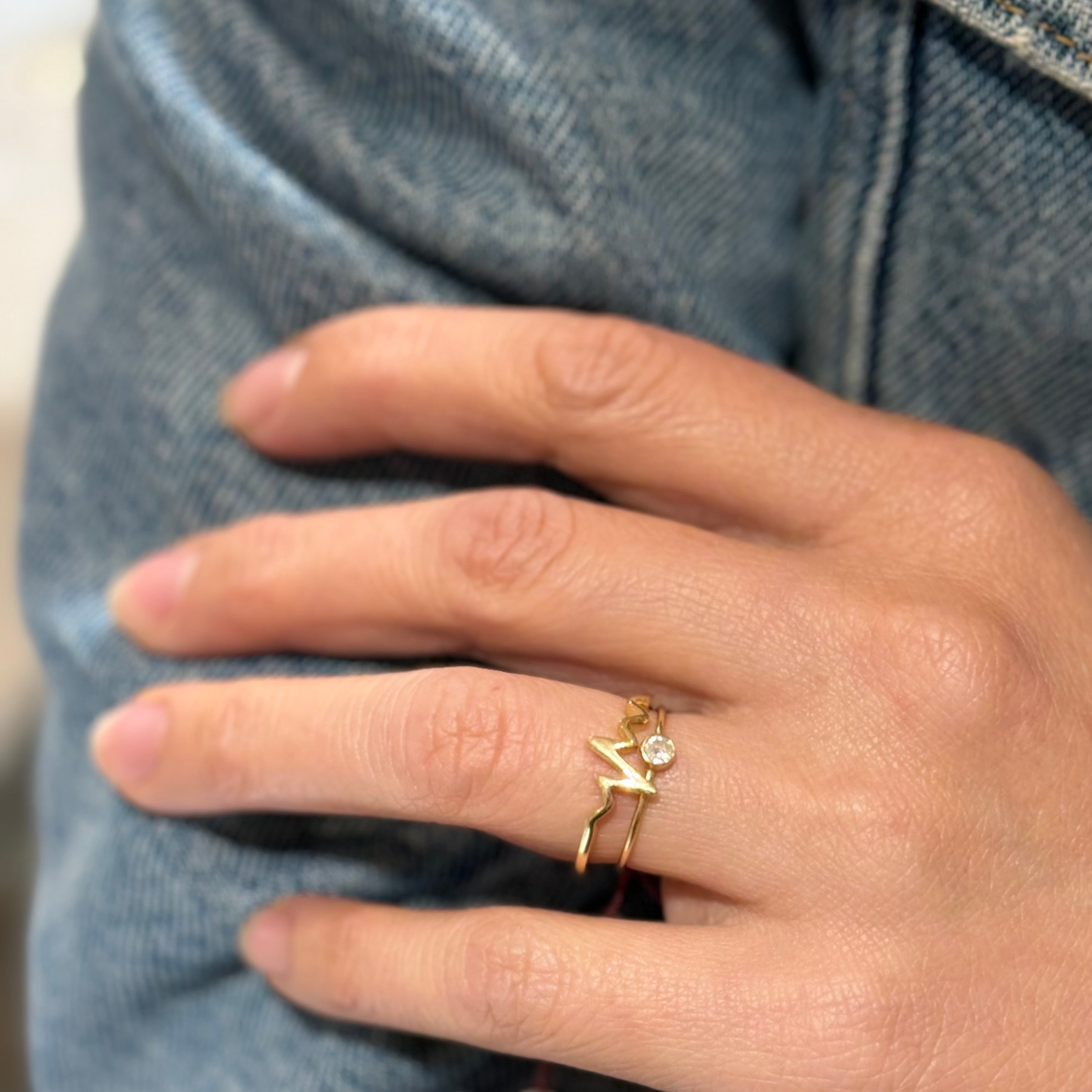 Thunder Gold Ring 14K