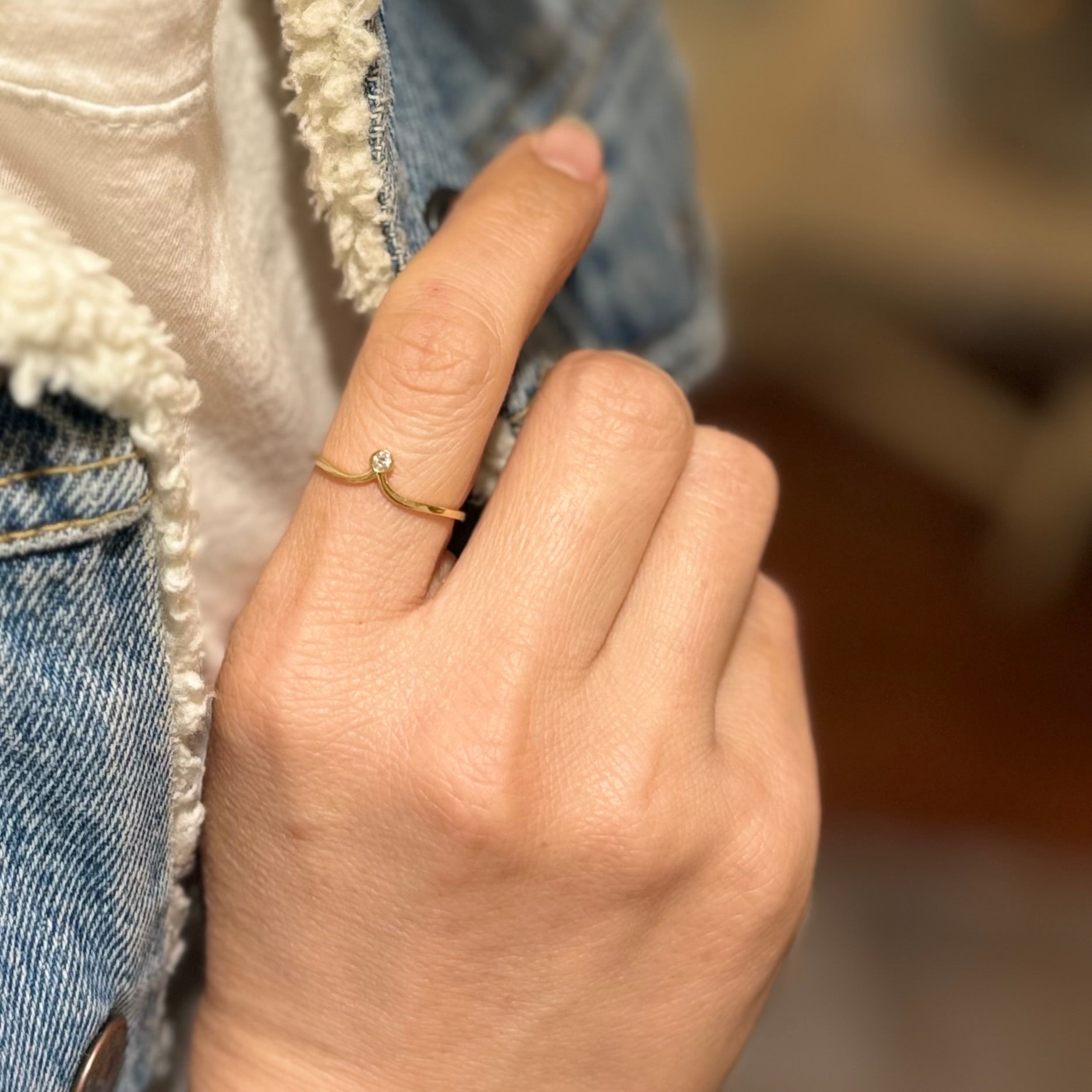 Simply Diamond Crown Ring In 14K