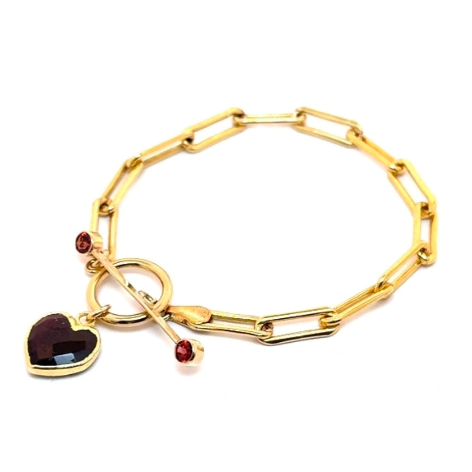 Heart Toggle Bracelet
