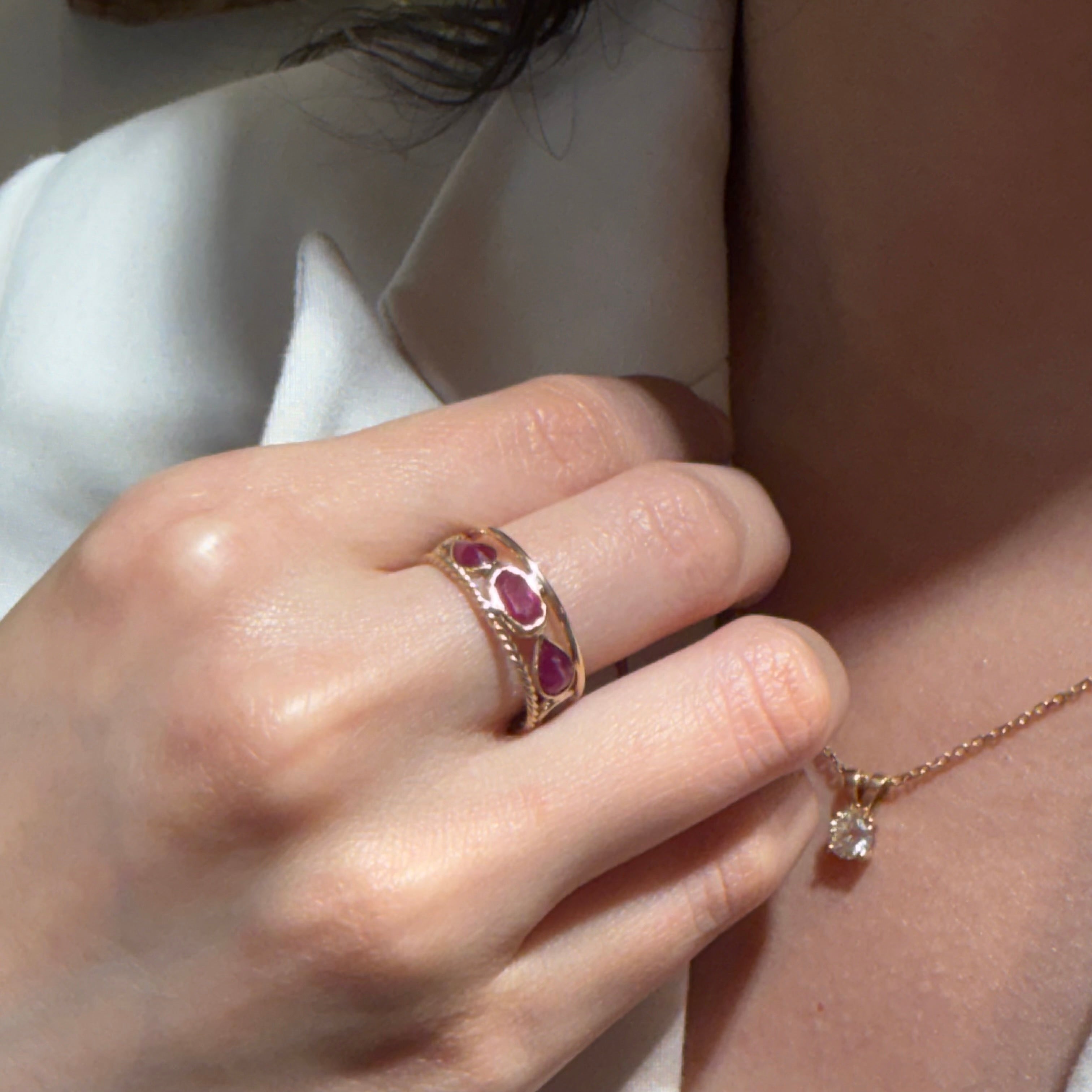 Natural Ruby Ring-14k
