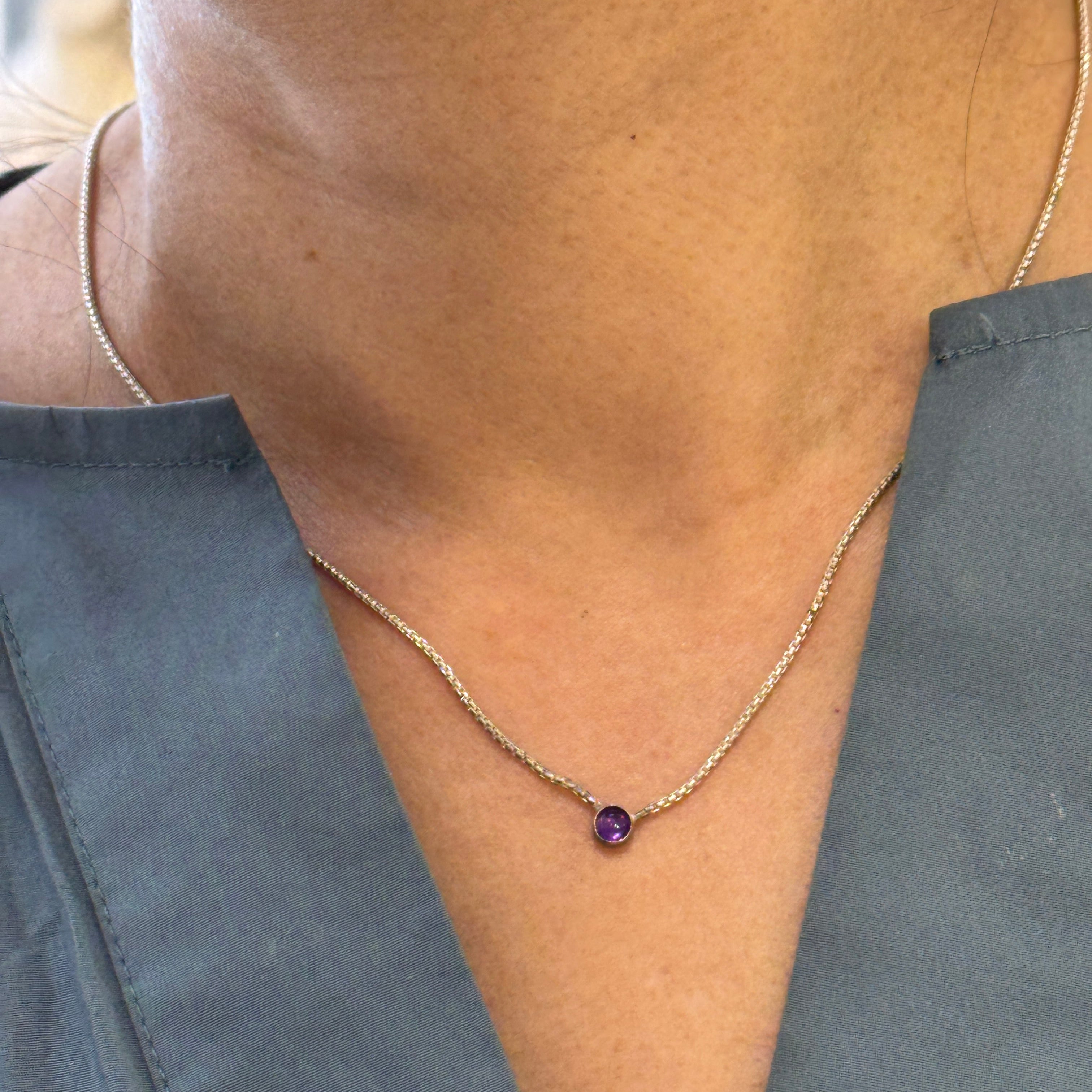 Petite Gem Dot Necklace