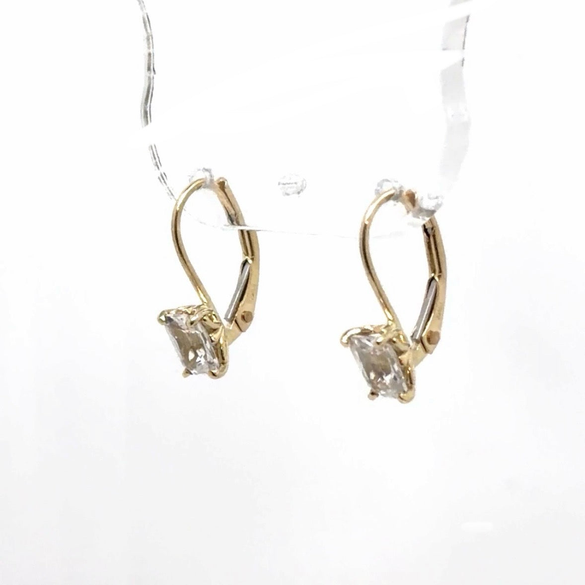 Sapphire Little Hoops Earrings in 14K