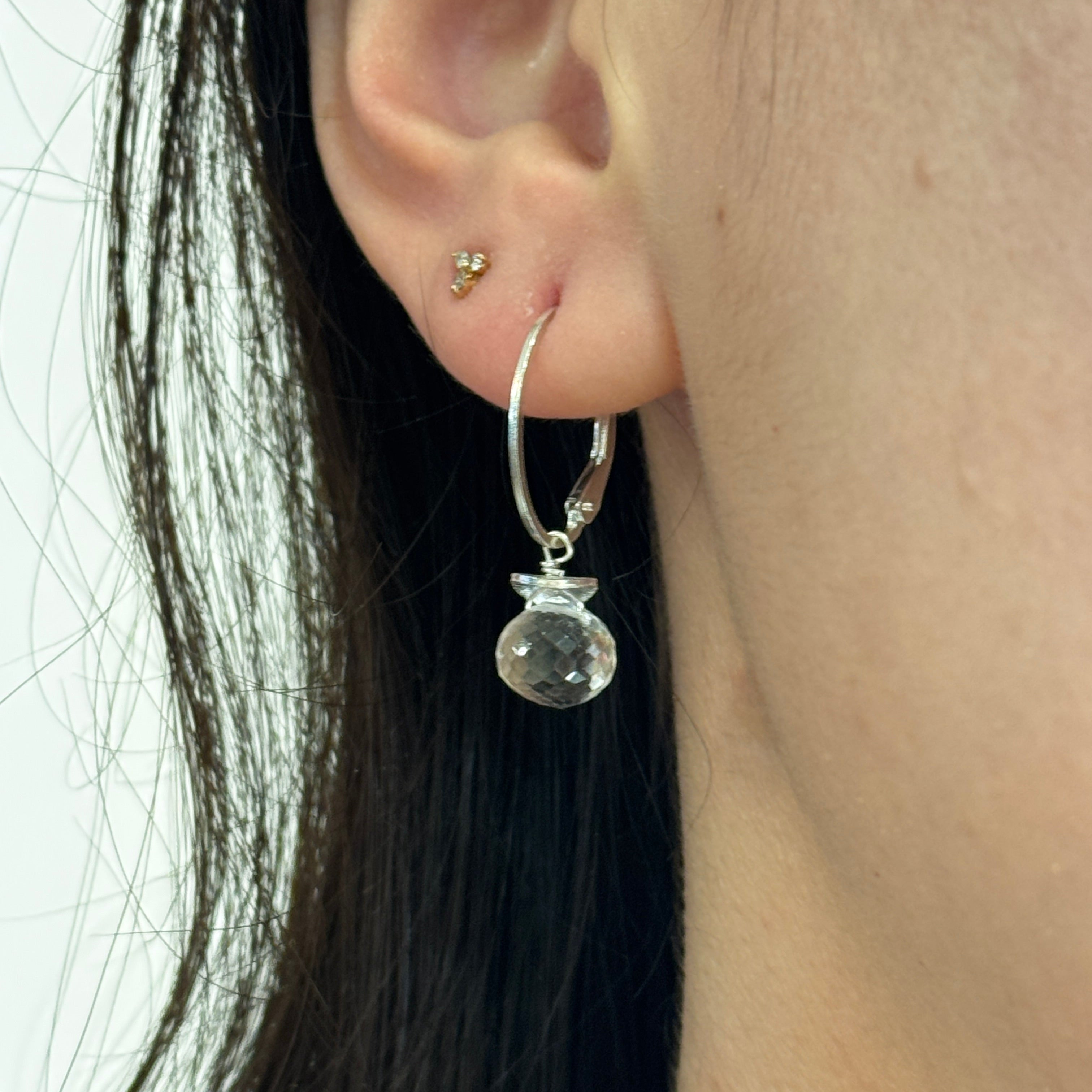 White Topaz Sunday Morning Earrings