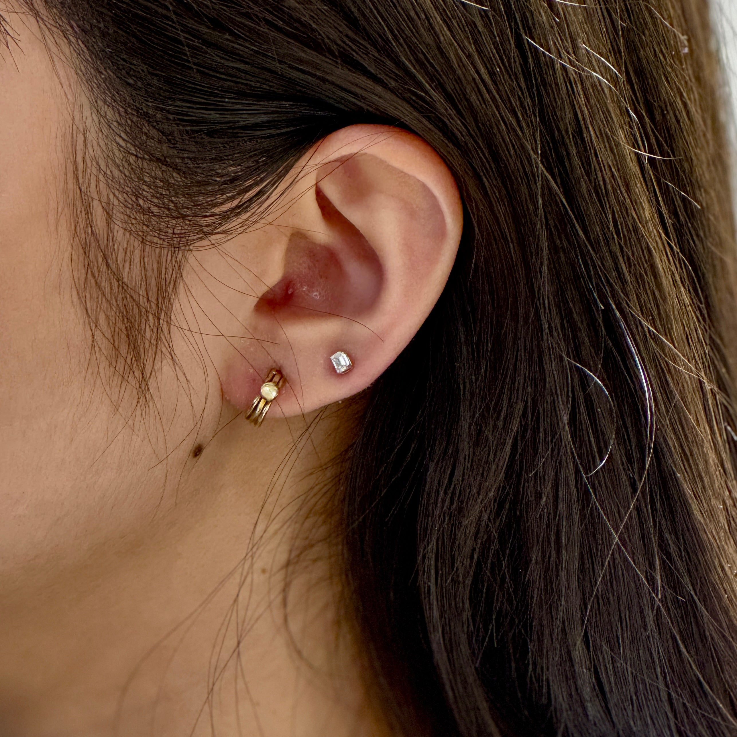Mia Mini Moonstone Hoops