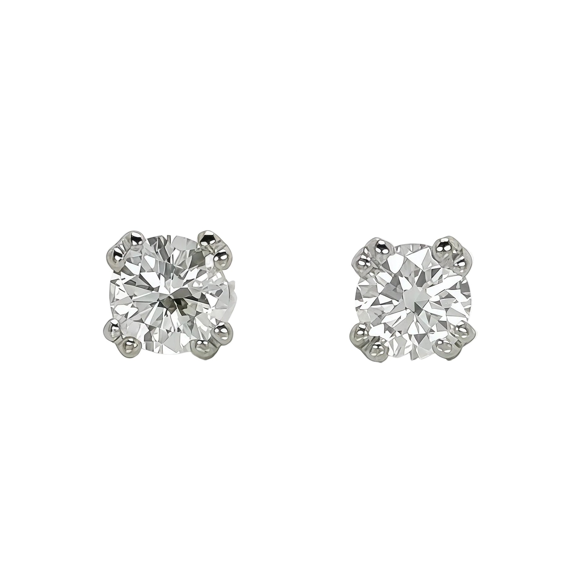Claw Hugs Lab Grown Diamond Studs-Silver