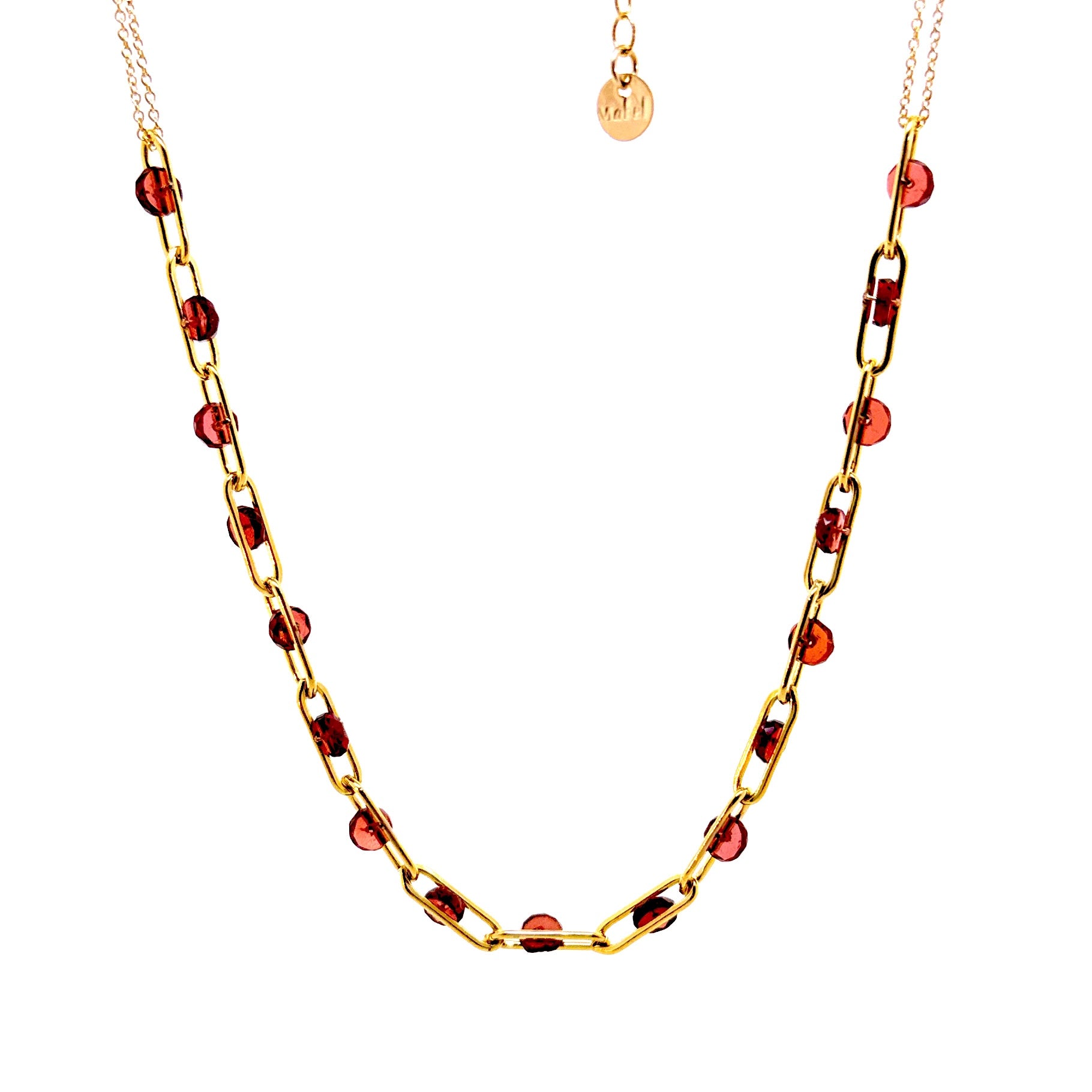 Little Gem Paperclip Link Necklace