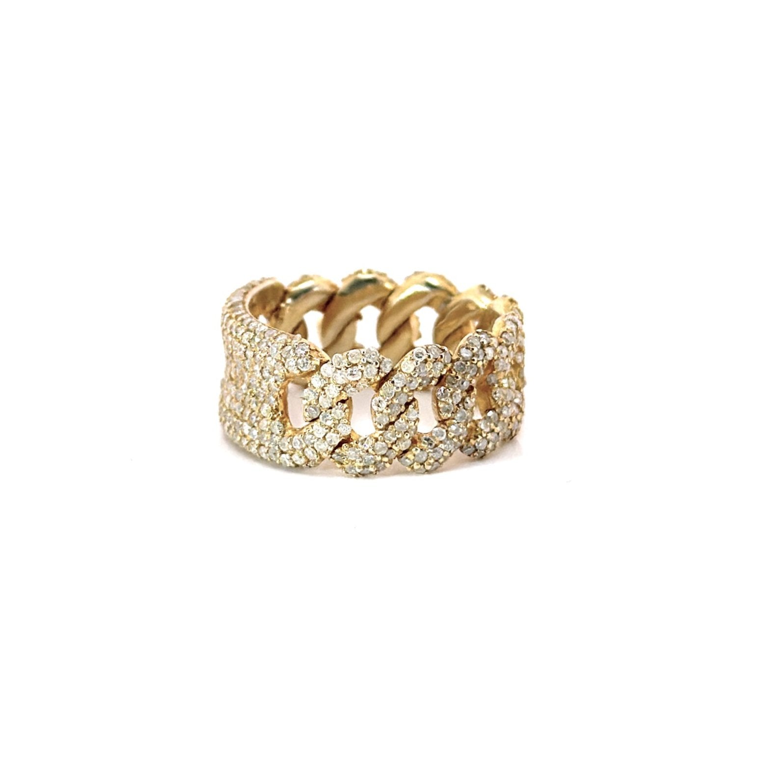 Curb Chain Diamond Ring