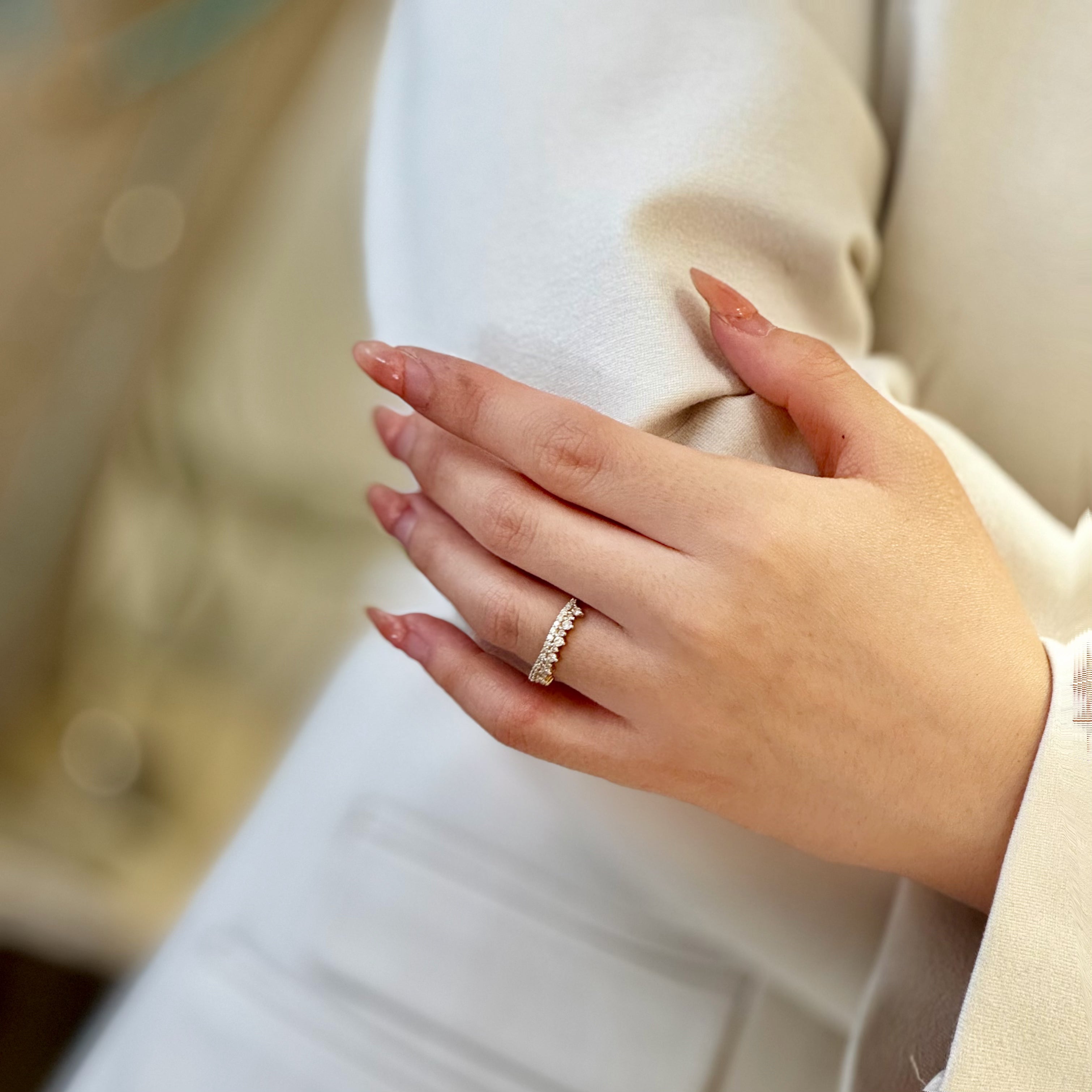 Princess Lab-grown Diamond Vermeil Gold Ring