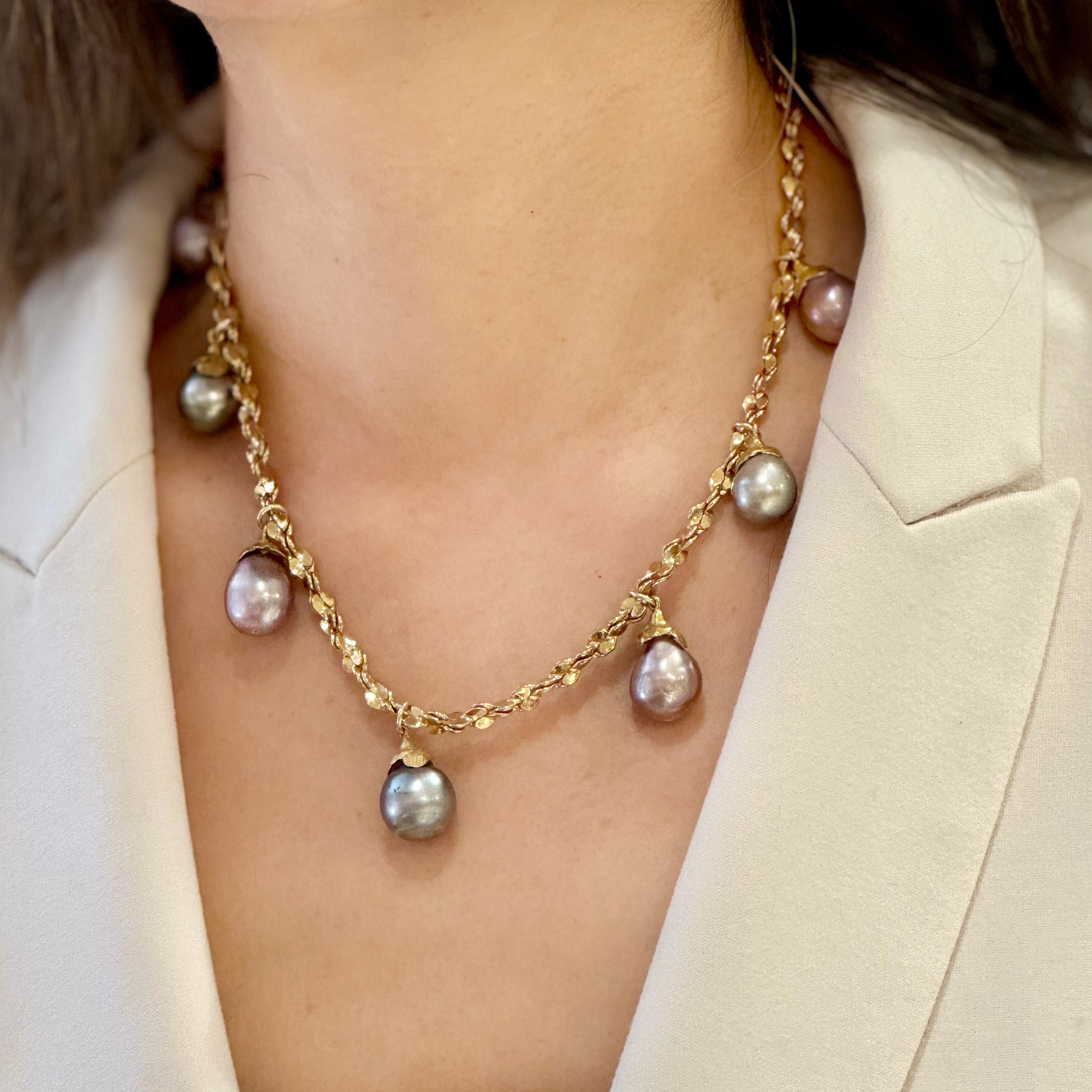 South Sea Baroque Pearls Statement Necklace