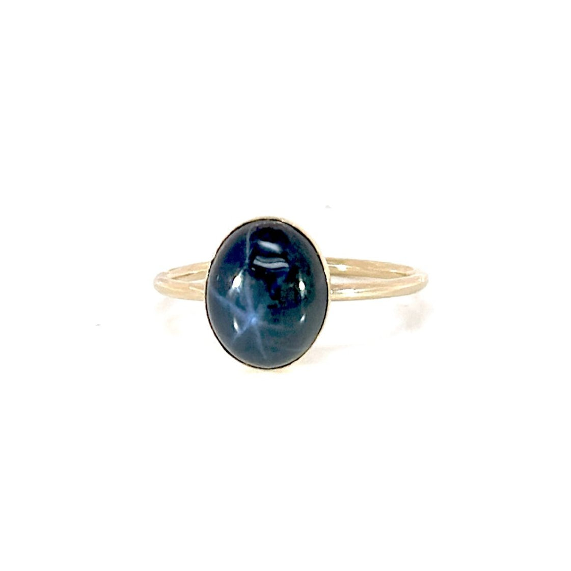 Blue Natural Star Sapphire Ring