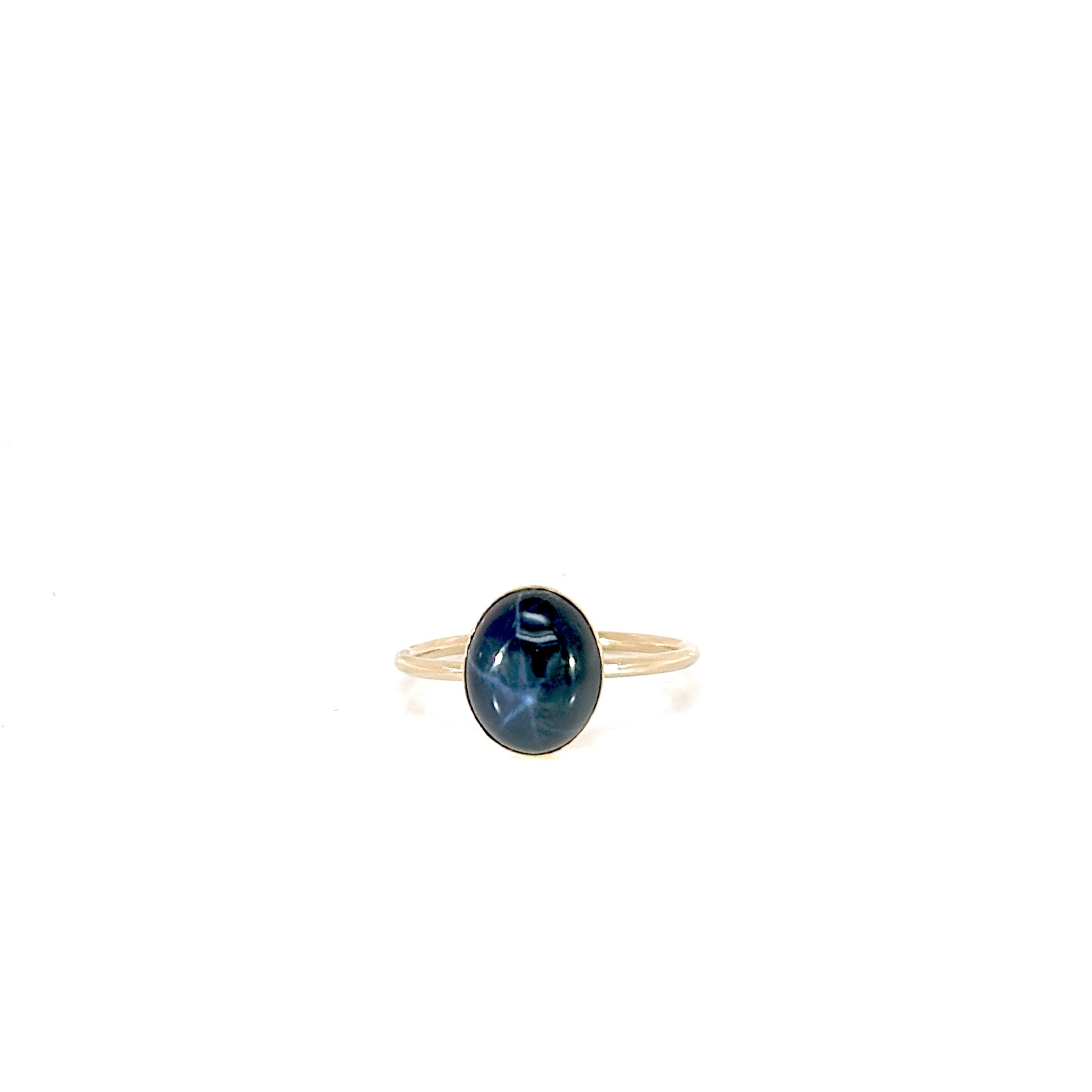 Blue Star Sapphire Ring