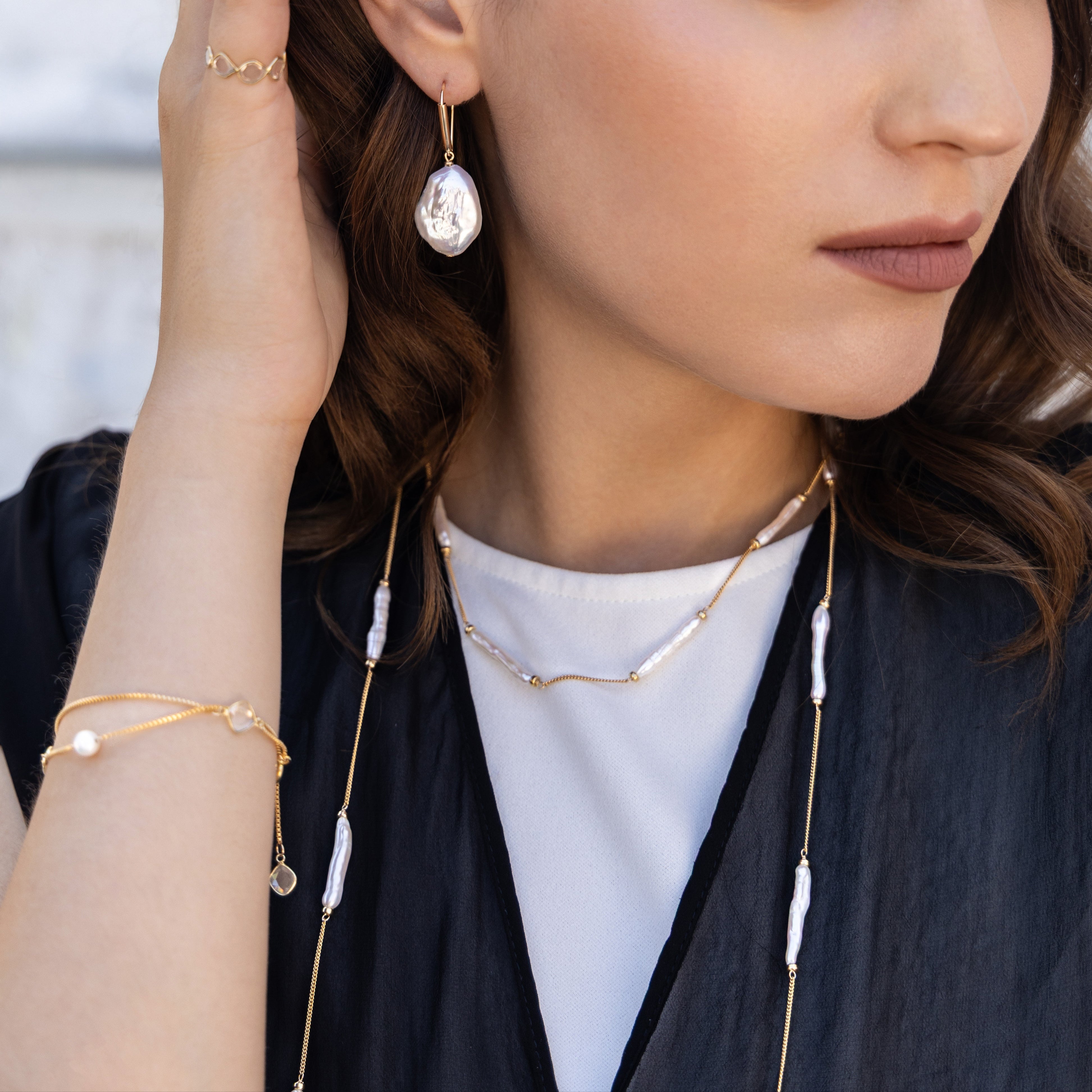 Power Three Opal Double Strand Bracelet