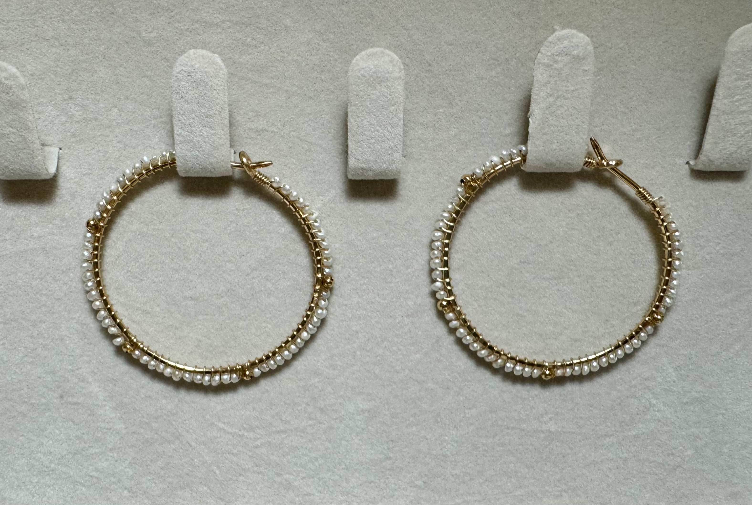 Moonstone Hoops