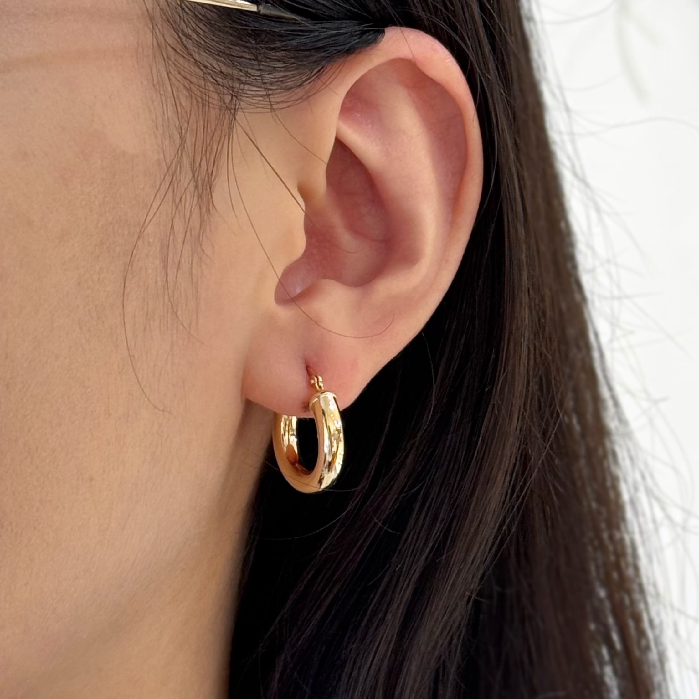 Simply Gold Hoops in 14k